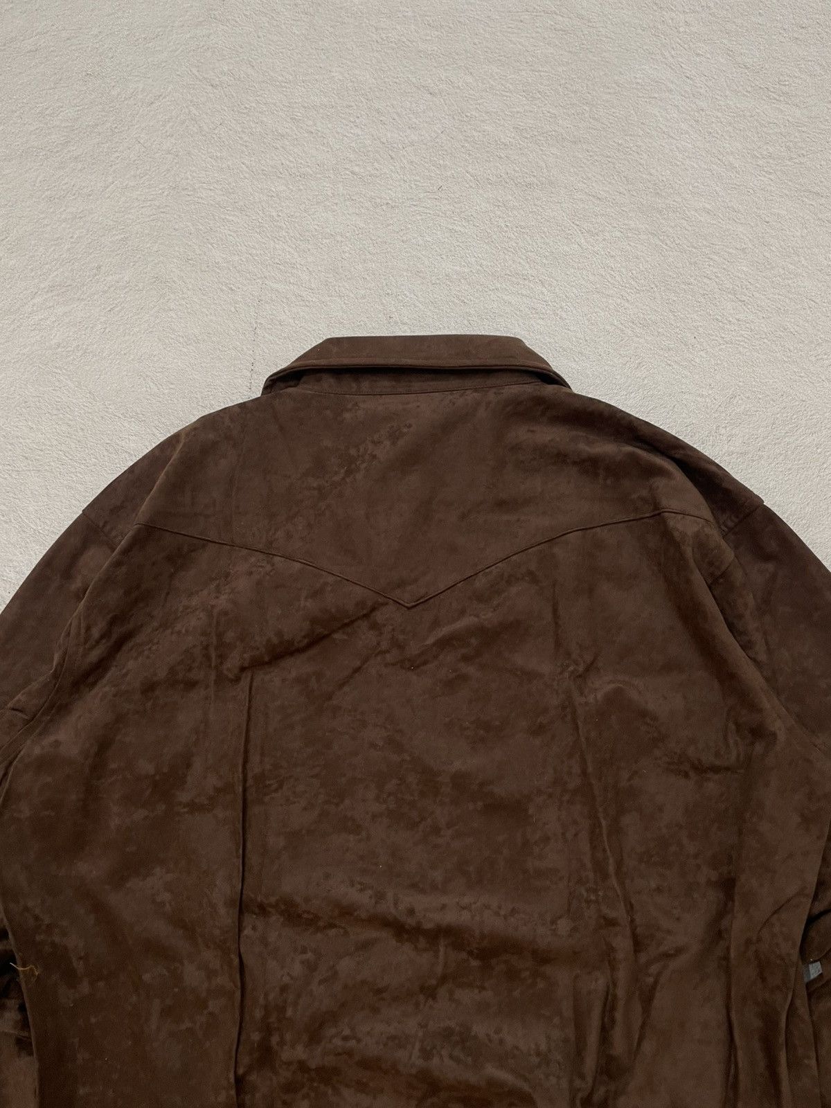 Le Grande Bleu (L.G.B.) 2000s Fuga Brown Lace-Up Pullover Shirt Western Y2K If6 Goa Size US XL / EU 56 / 4 - 7 Thumbnail