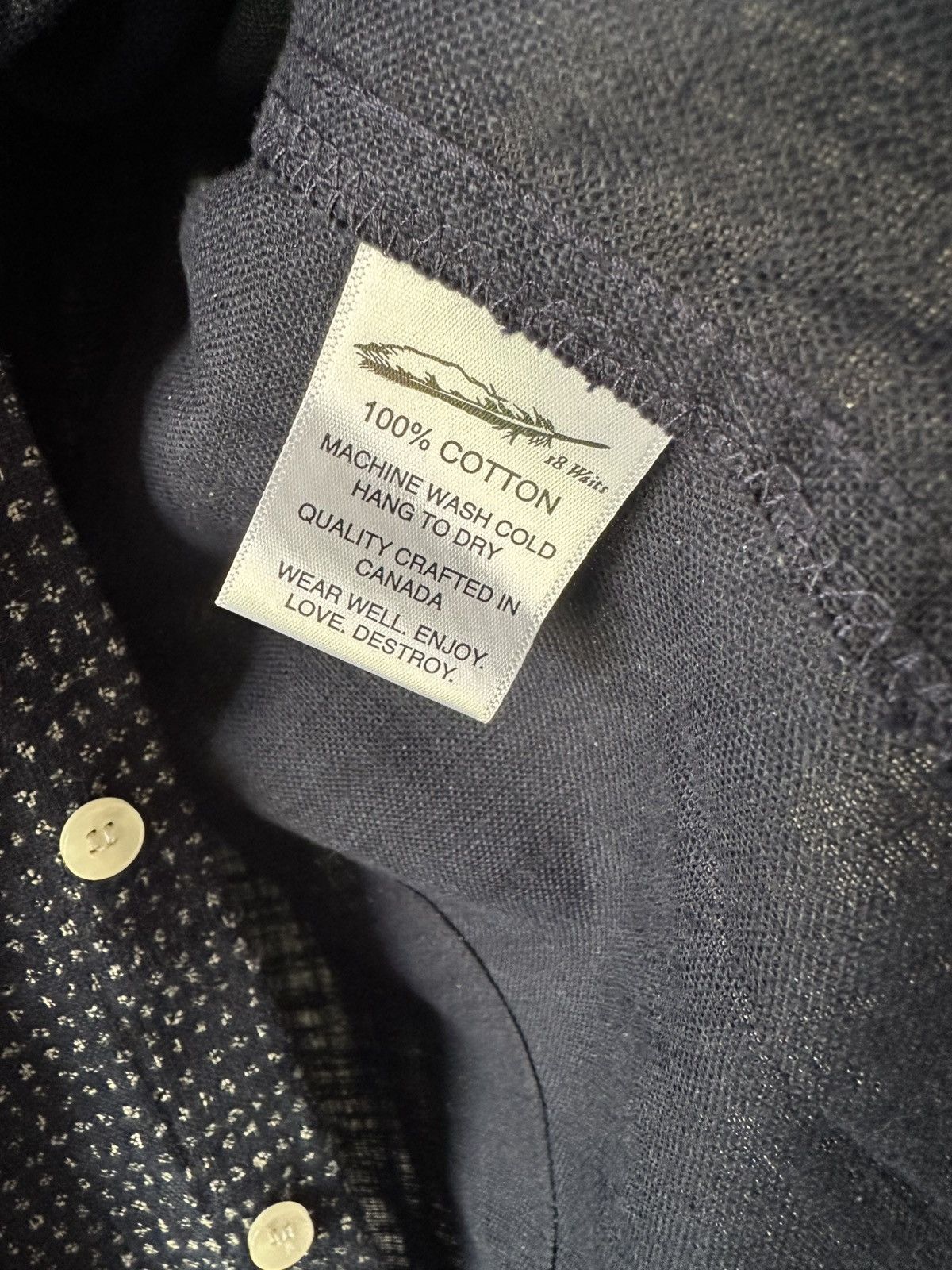 18 Waits Dylan shirt Indigo spots Size US L / EU 52-54 / 3 - 4 Thumbnail