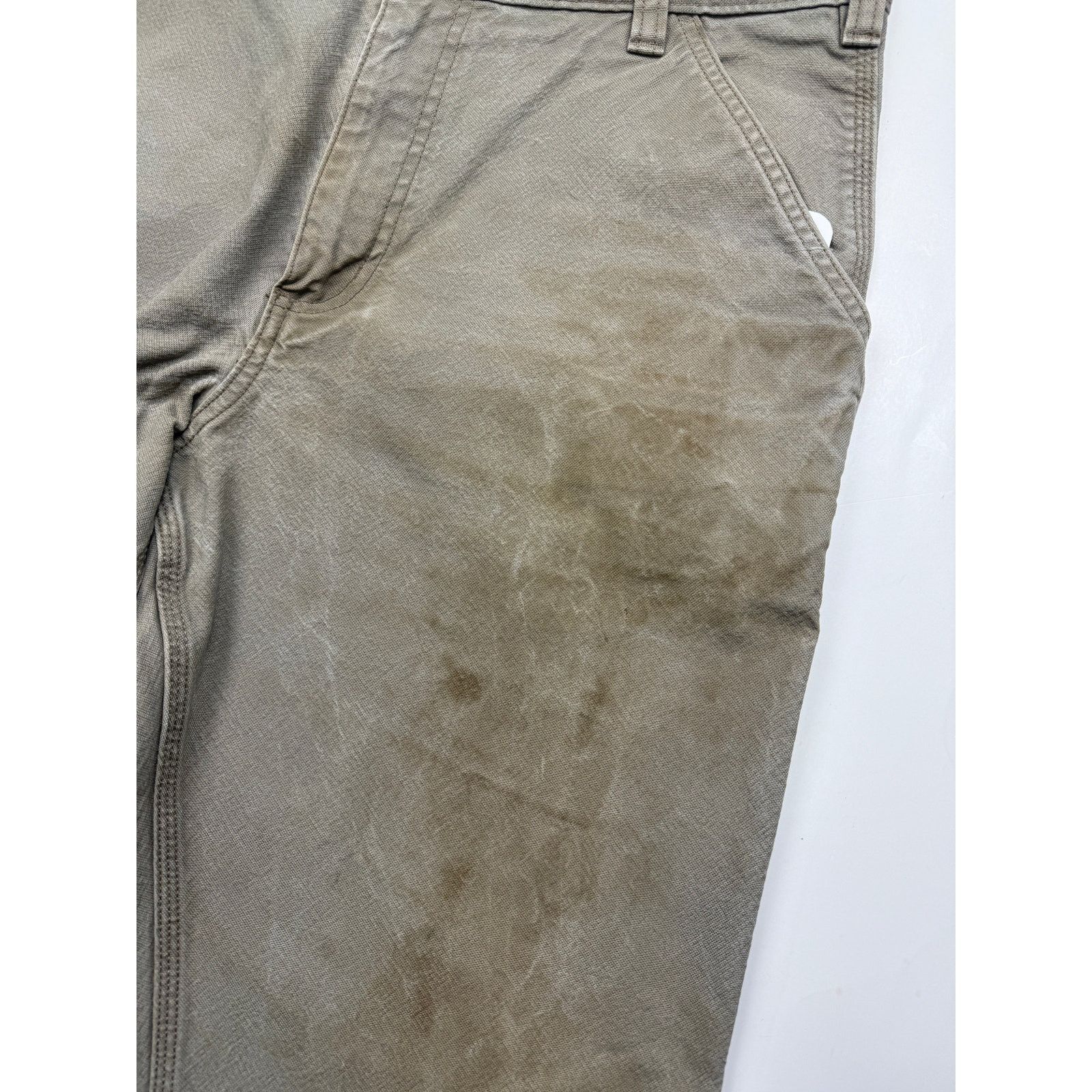 Vintage Carhartt Relaxed Fit Canvas Work Wear Carpenter Pants 36W Size US 36 / EU 52 - 5 Thumbnail