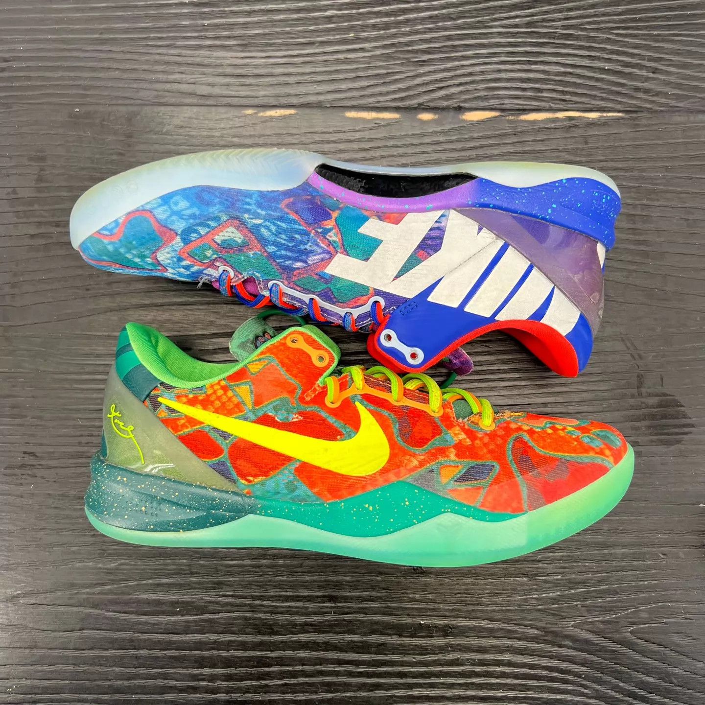 Nike zk8 Orange Blue Bicolor 42.5 Near Mint Size US 9 / EU 42 - 2 Thumbnail