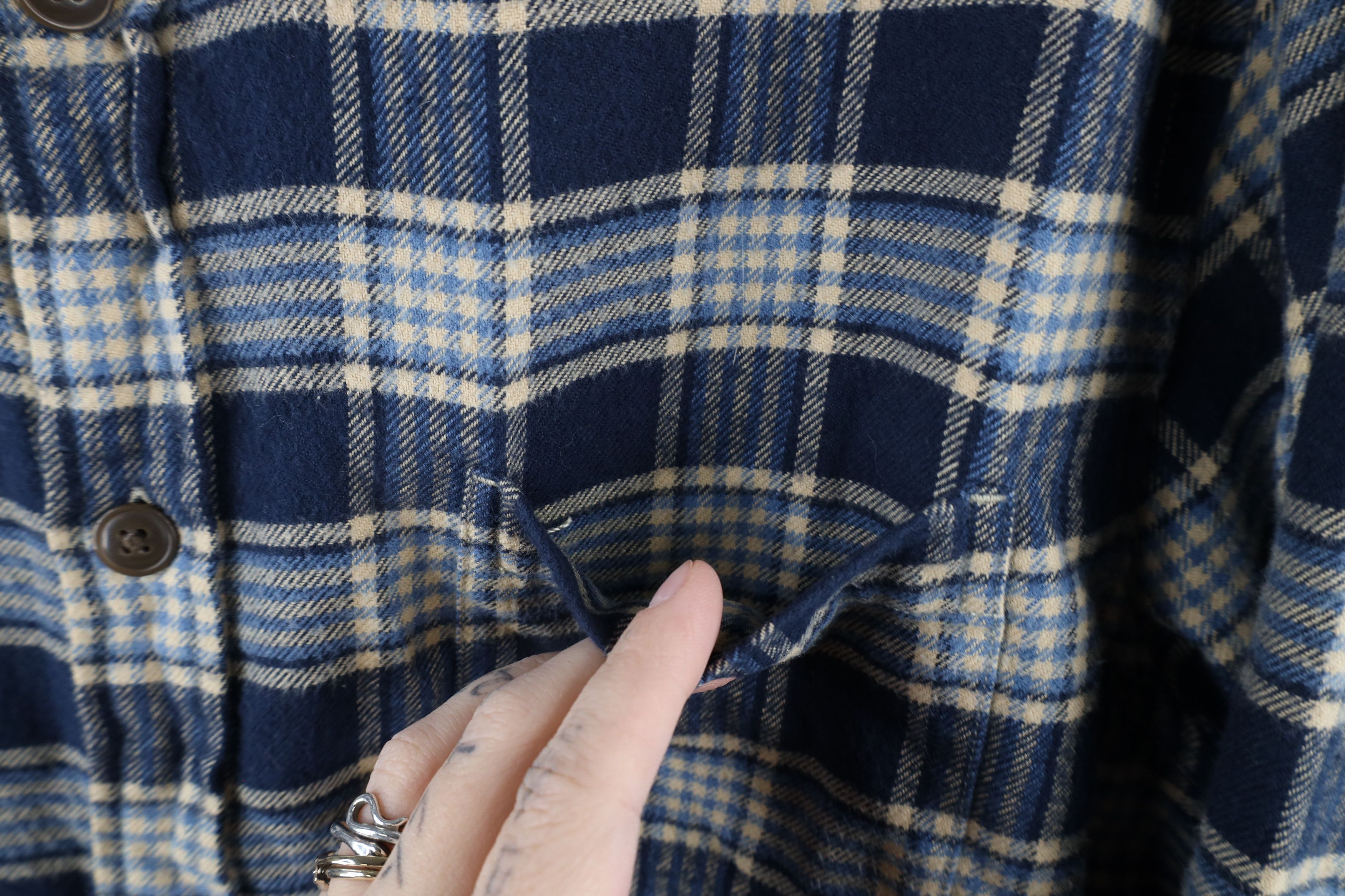 Lands' End × Vintage Vintage Lands End Fit Flannel Collared Button Down Shirt Size US L / EU 52-54 / 3 - 4 Thumbnail