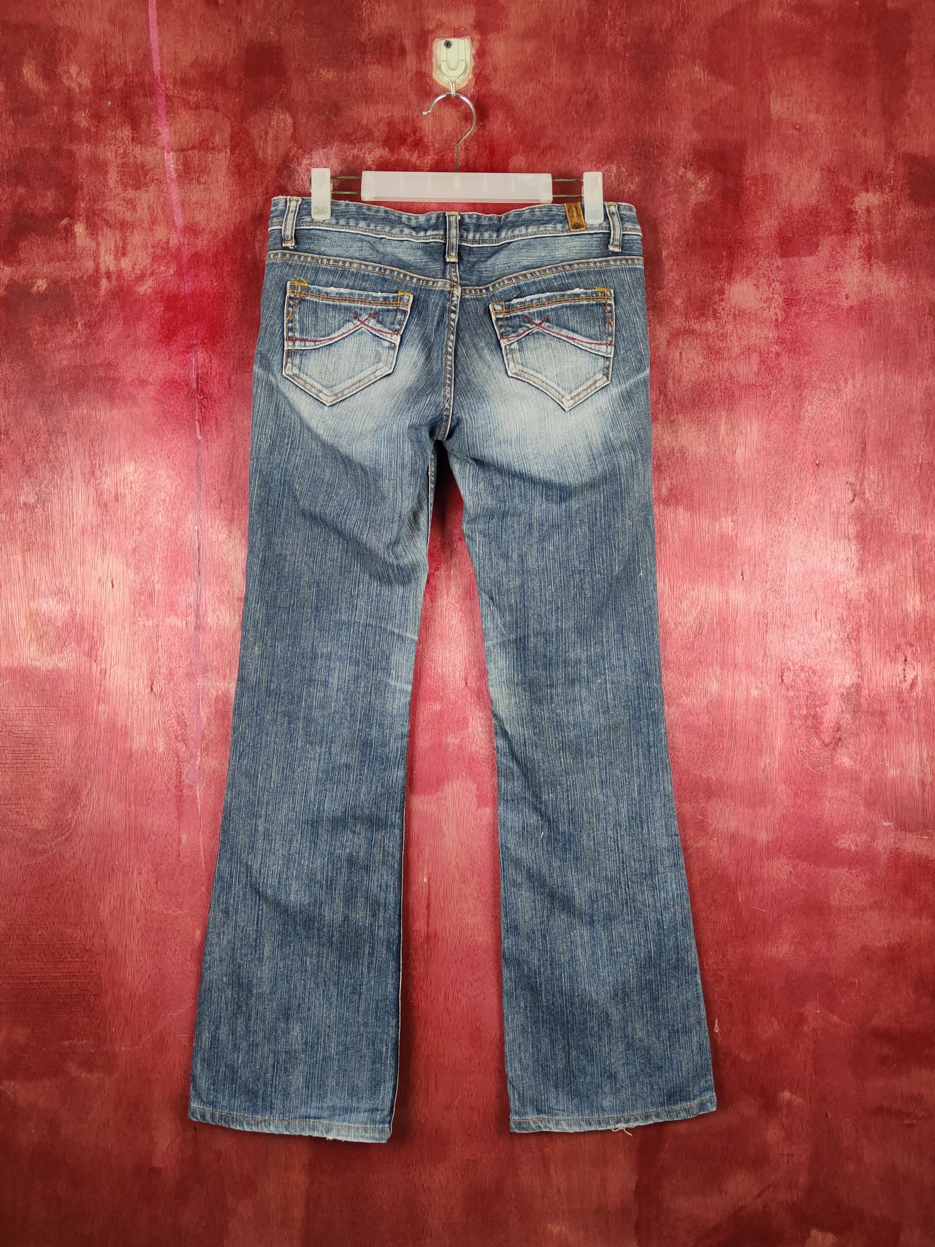 Japanese Brand Sweet Camel Blue Distressed Ripped Jeans #S2208 Size 31" - 7 Thumbnail
