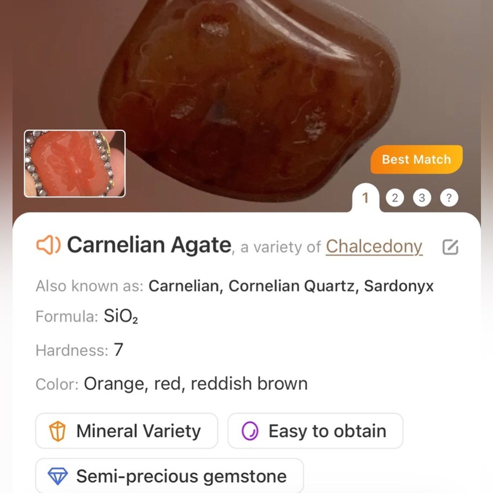 Handmade Handcrafted repurpose carved carnelian cameo necklace Size ONE SIZE - 12 Thumbnail