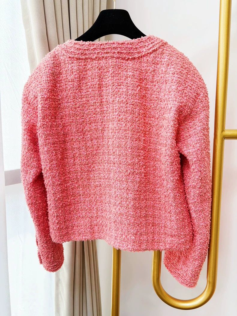 Chanel Chanel 20 spring and summer show pink tweed long-sleeved j Size XS / US 0-2 / IT 36-38 - 3 Thumbnail