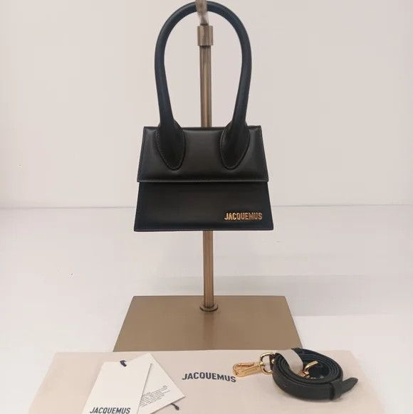 Jacquemus Jacquemus Le Chiquito Moyen Top-Handle Leather Bag - Black Size ONE SIZE - 1 Thumbnail
