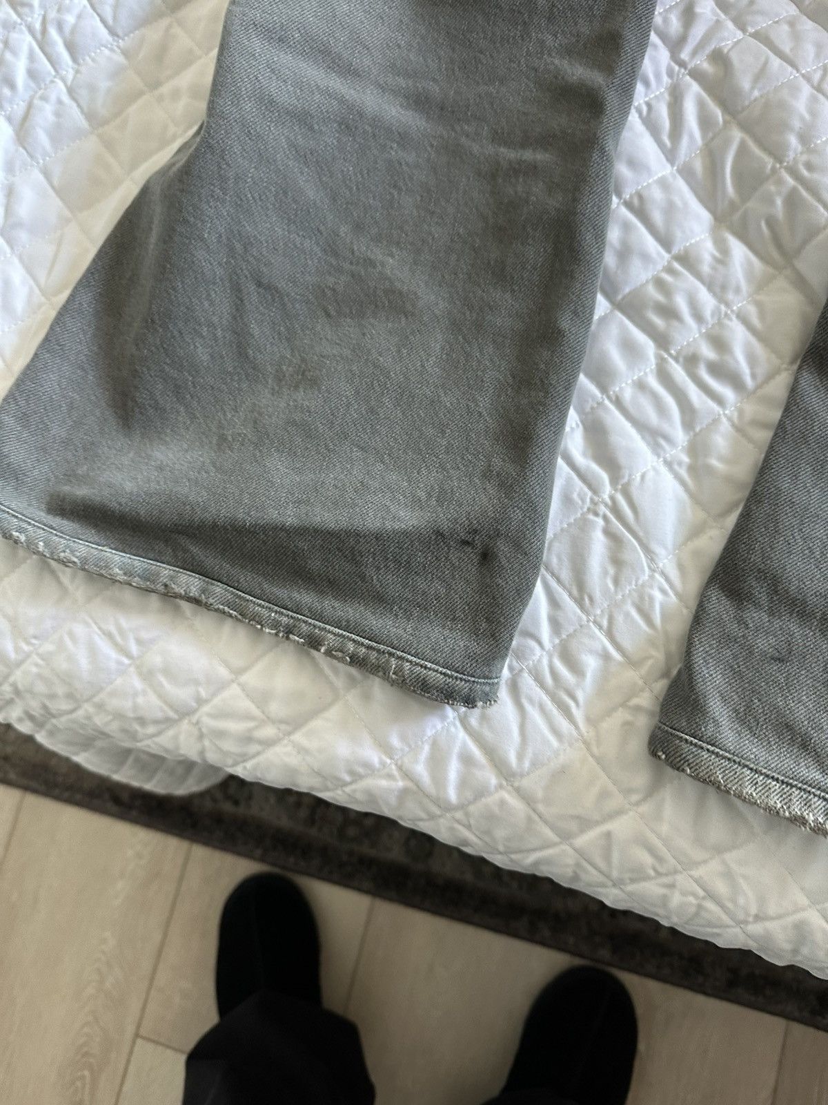 Acne Studios Acne Studios 1992m Desert Dust Destroyed Flared Denim Size US 30 / EU 46 - 8 Thumbnail