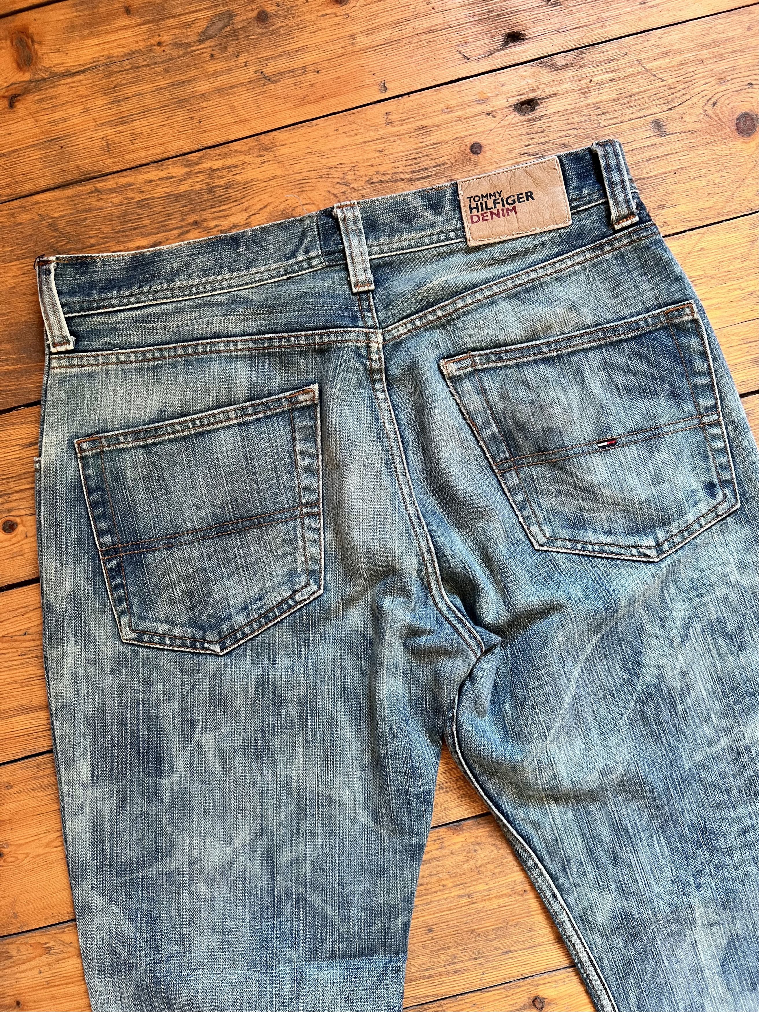 Denime × Tommy Hilfiger Tommy Vintage Faded Out Camo Jeans Pants Size US 30 / EU 46 - 8 Thumbnail