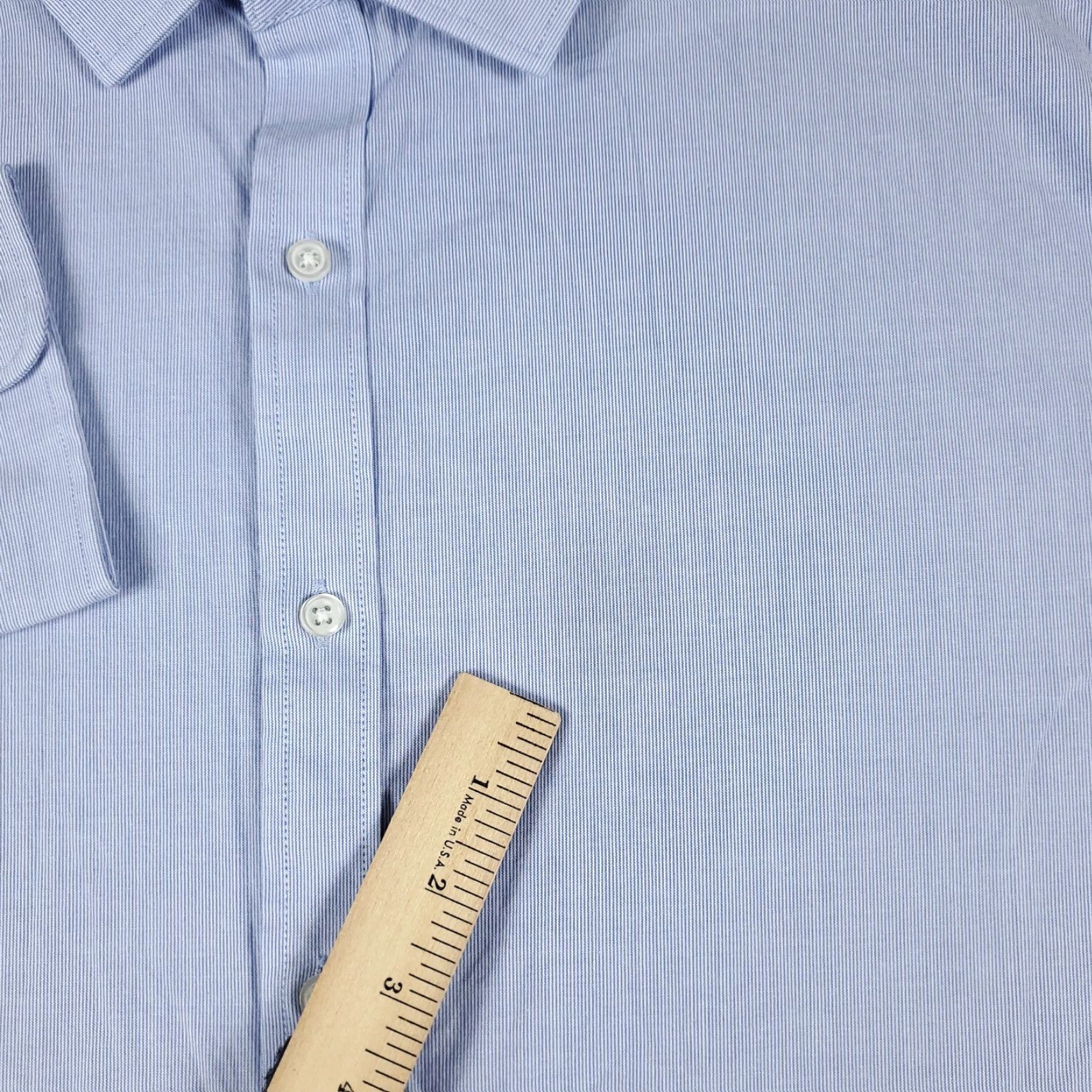 Tommy Hilfiger Tommy Hilfiger Shirt Mens XL Blue Button-Up Long Sleeve Cotton Collared Logo Pockets Regular Fit Size US XL / EU 56 / 4 - 4 Thumbnail