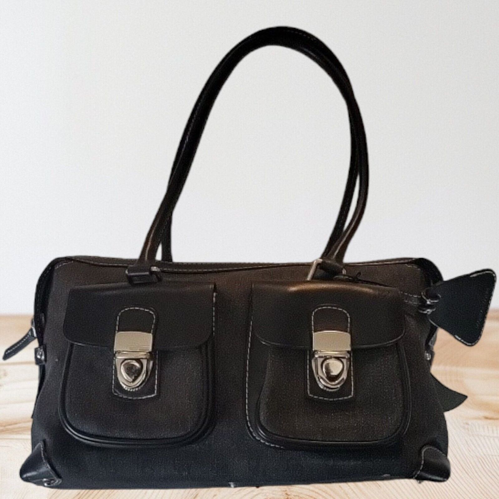Dooney & Bourke Dooney Bourke Anniv. Signature Double Pocket Satchel Handbag Size ONE SIZE - 1 Thumbnail