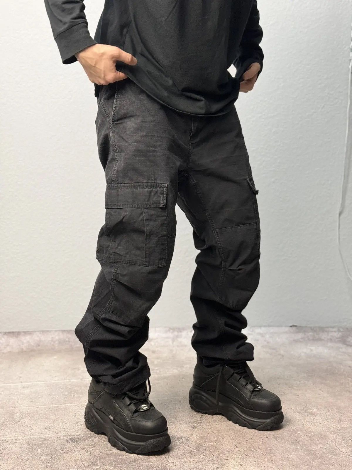 Carhartt × Vintage Vintage Cargo pants Carhartt wip baggy fit y2k sk8 opium Size US 34 / EU 50 - 4 Thumbnail