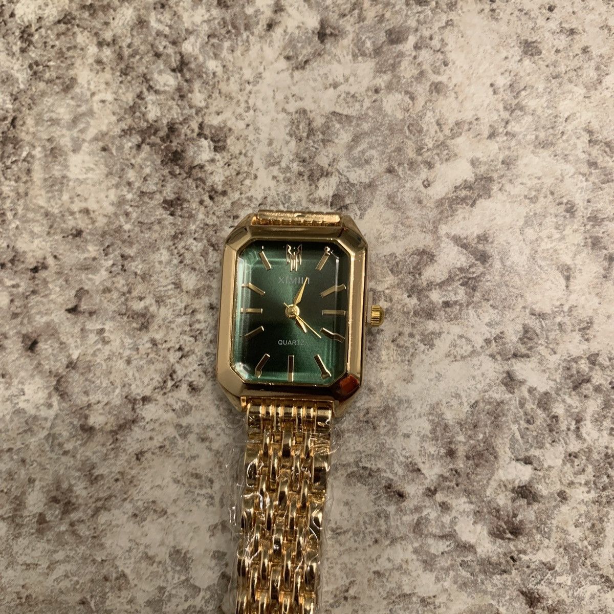 Other Gold analogue quartz watch with green face watch Size ONE SIZE - 2 Thumbnail