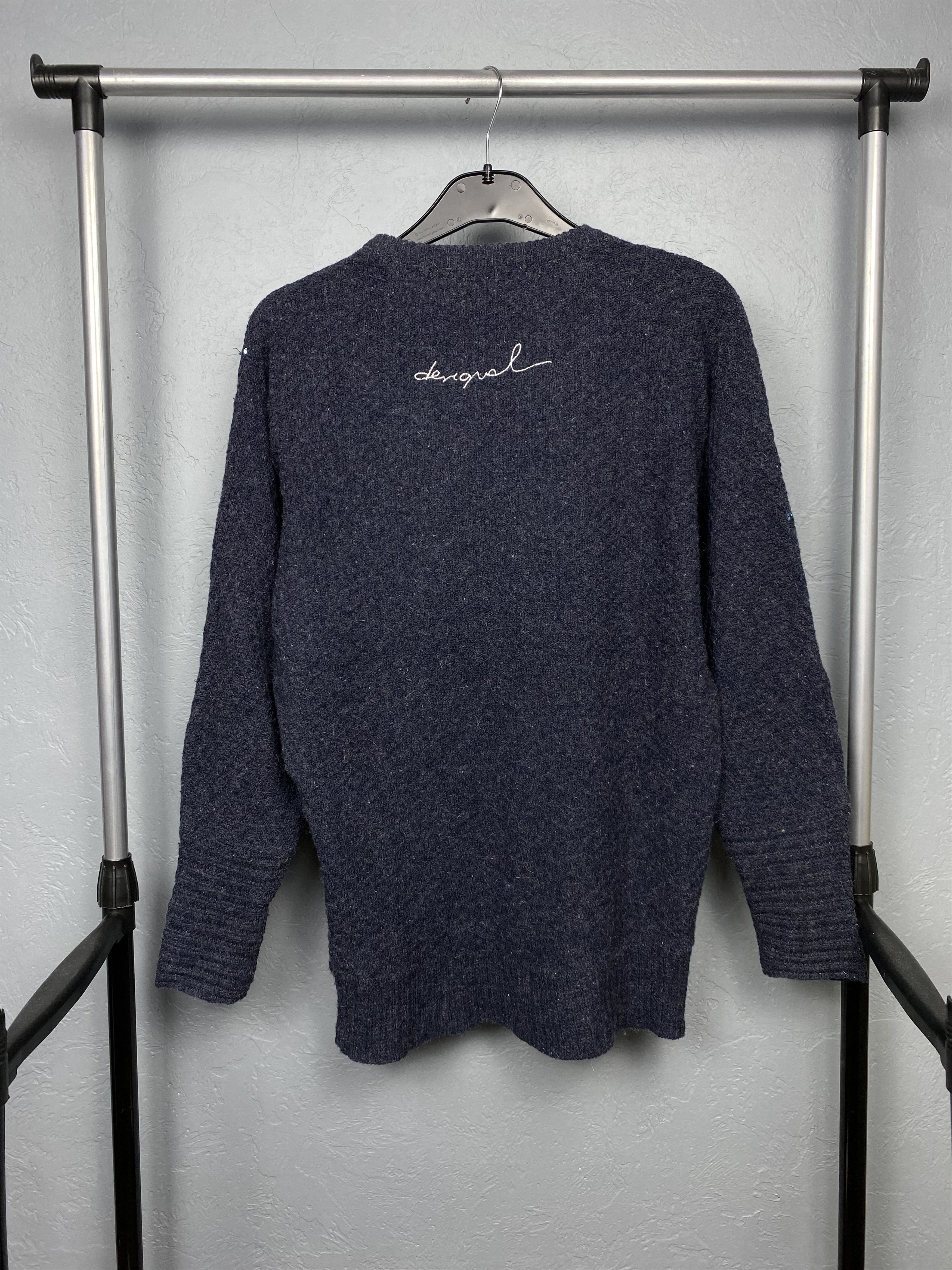 Desigual Desigual Womens Wool Knit Crew Neck Sweater Size M / US 6-8 / IT 42-44 - 6 Thumbnail