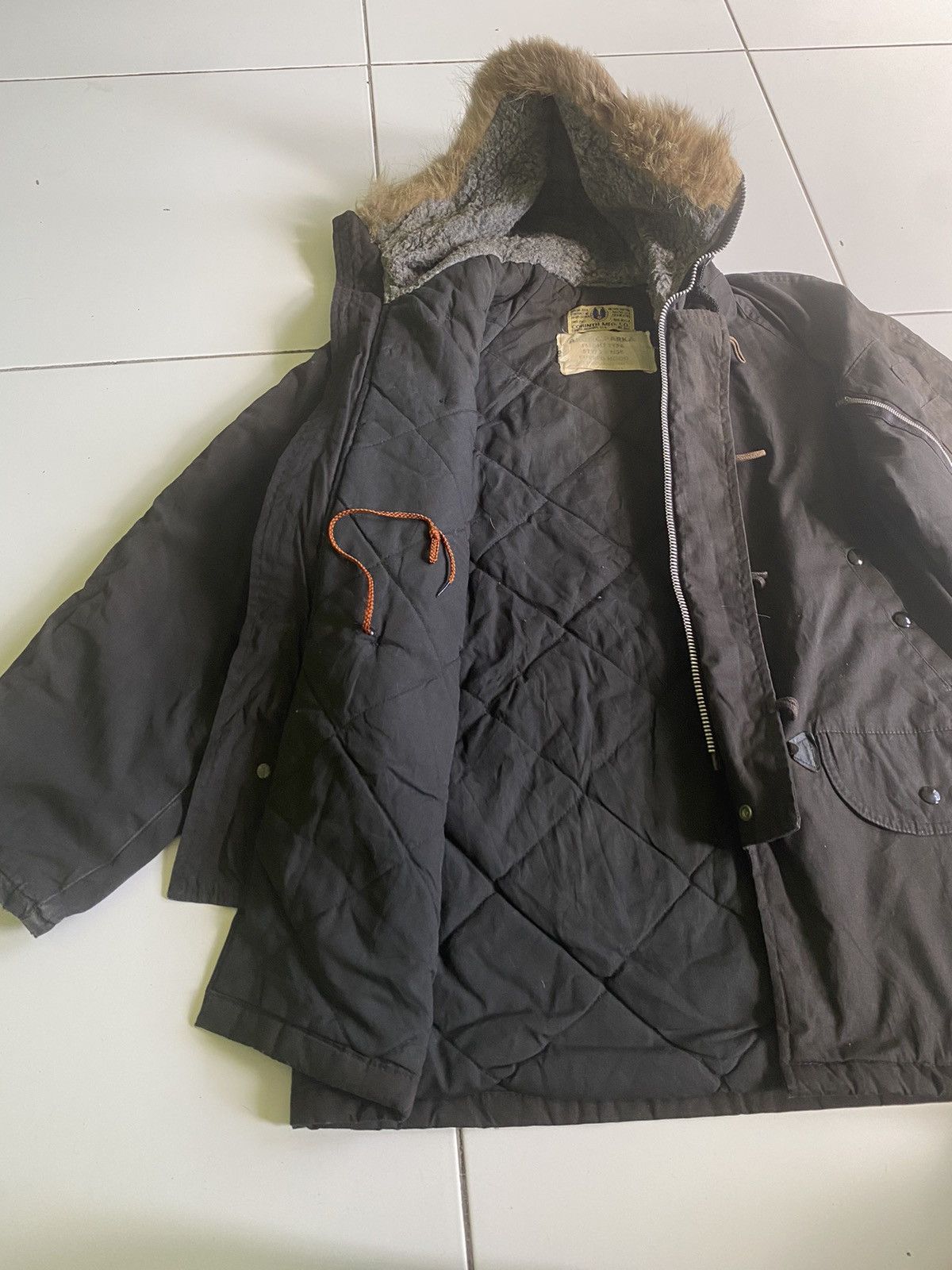 Uniform Bridge VINTAGE 40s CORINTH MFG.CO ARCTIC QUILTED PARKA JACKET Size US M / EU 48-50 / 2 - 3 Thumbnail