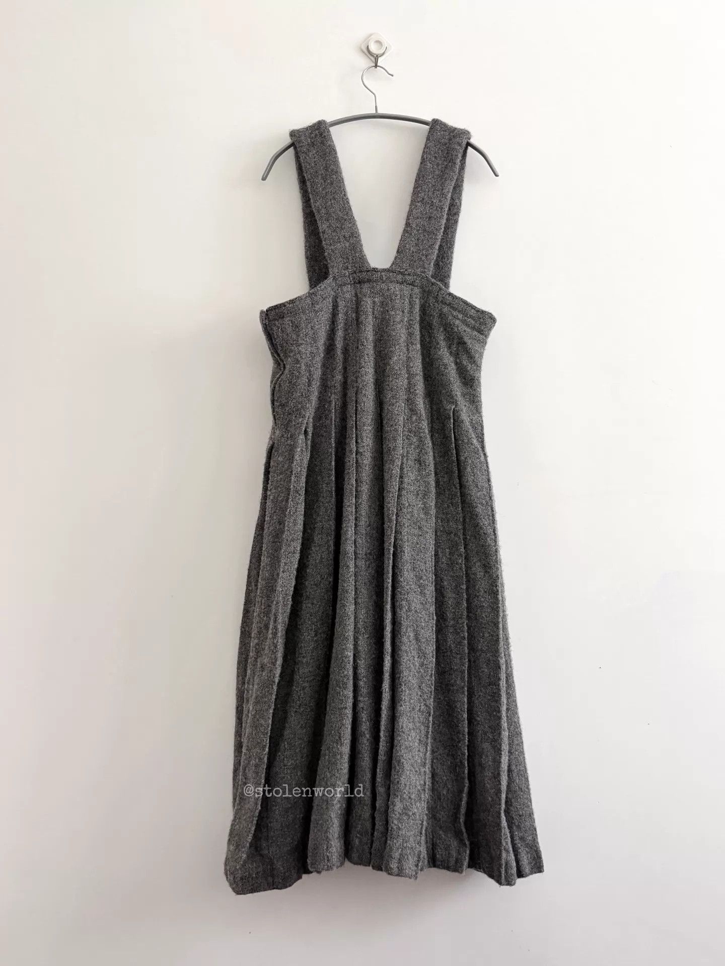 Comme des Garcons CDG 24AW Thick Wool Suspender Pleated Skirt Size S / US 4 / IT 40 - 6 Thumbnail