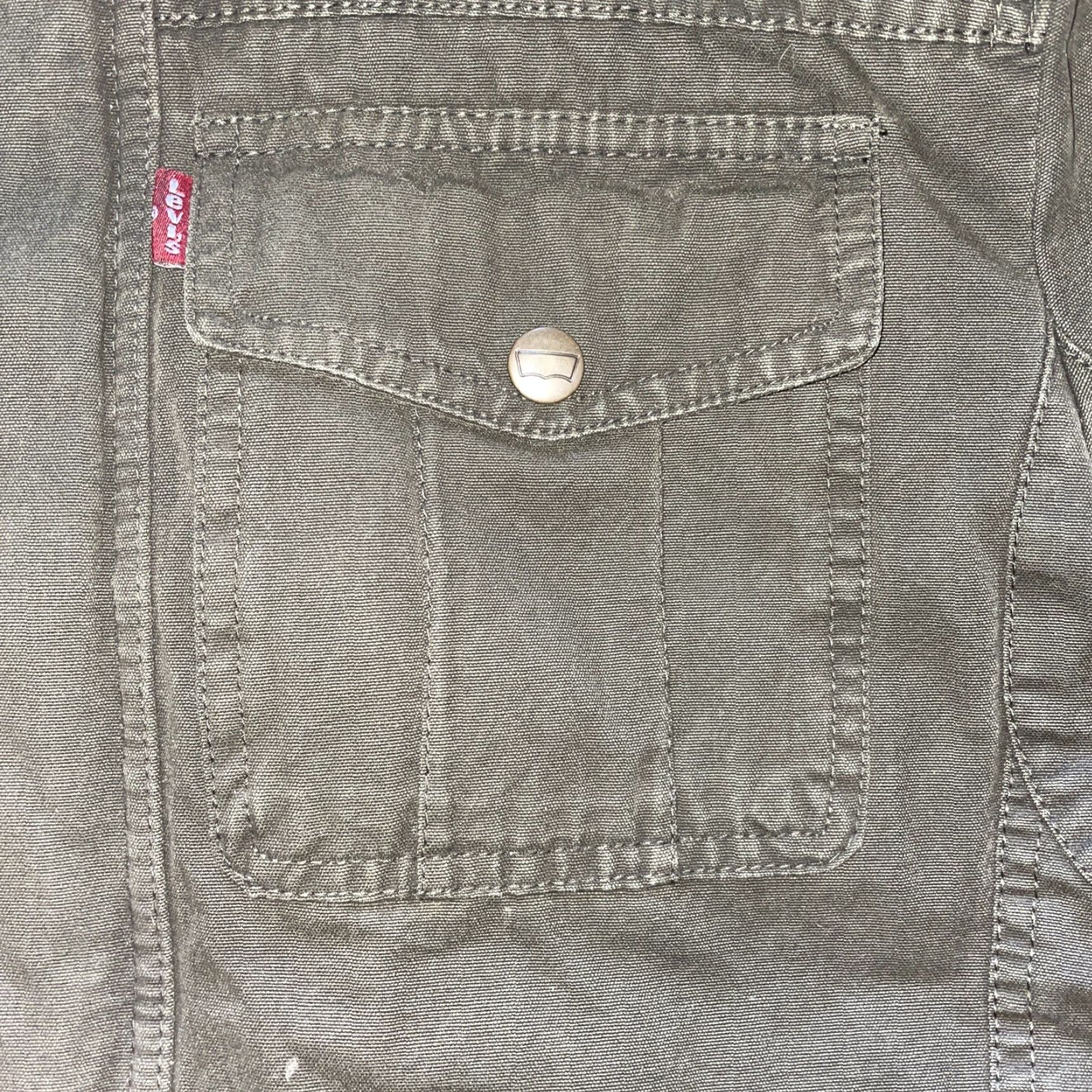 Levi's VINTAGE Levi's Jacket Gray Denim Mens S Denim Overcoat Levis Straus Co Blue 90s Mens Size US S / EU 44-46 / 1 - 3 Thumbnail
