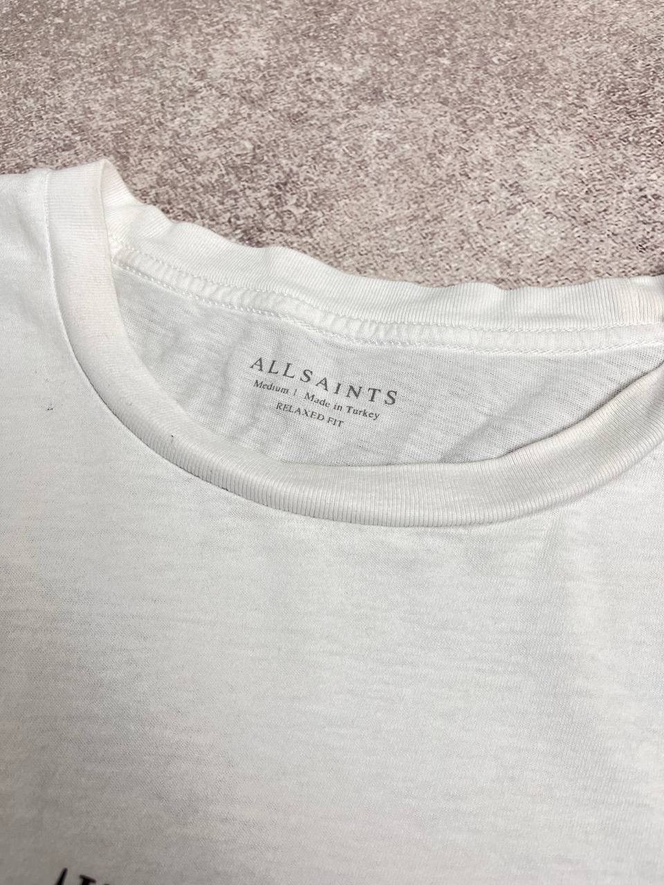 Allsaints × Vintage Vintage Allsaints Center Logo White T-shirt M Size US M / EU 48-50 / 2 - 4 Thumbnail
