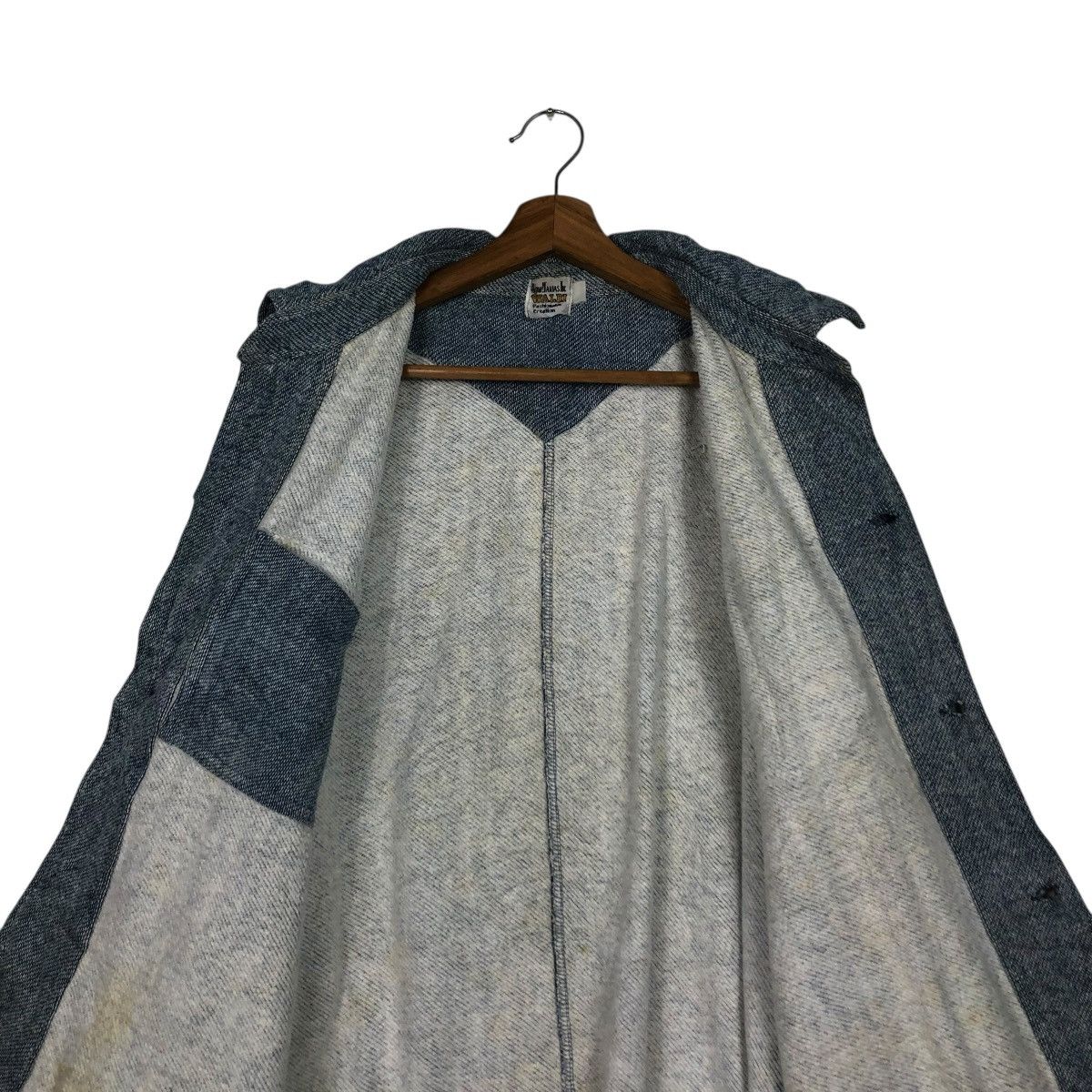 Vintage 🔥VINTAGE CHORE INDIGO BUTTON JACKET WALDI ISSEY MIYAKE Size US L / EU 52-54 / 3 - 16 Thumbnail