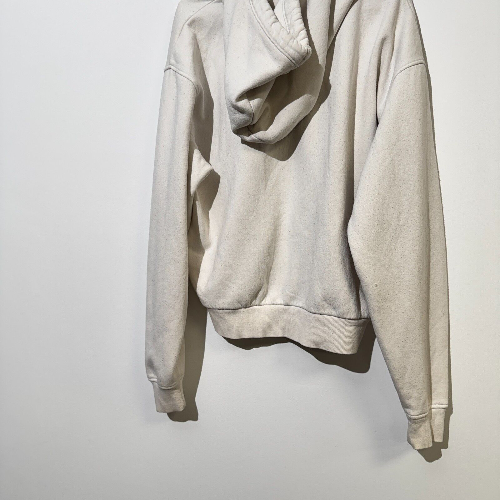 Vintage Vintage Unisex White Cotton Zip Hoodie Size S 90s Boxy Fit Size US S / EU 44-46 / 1 - 9 Thumbnail