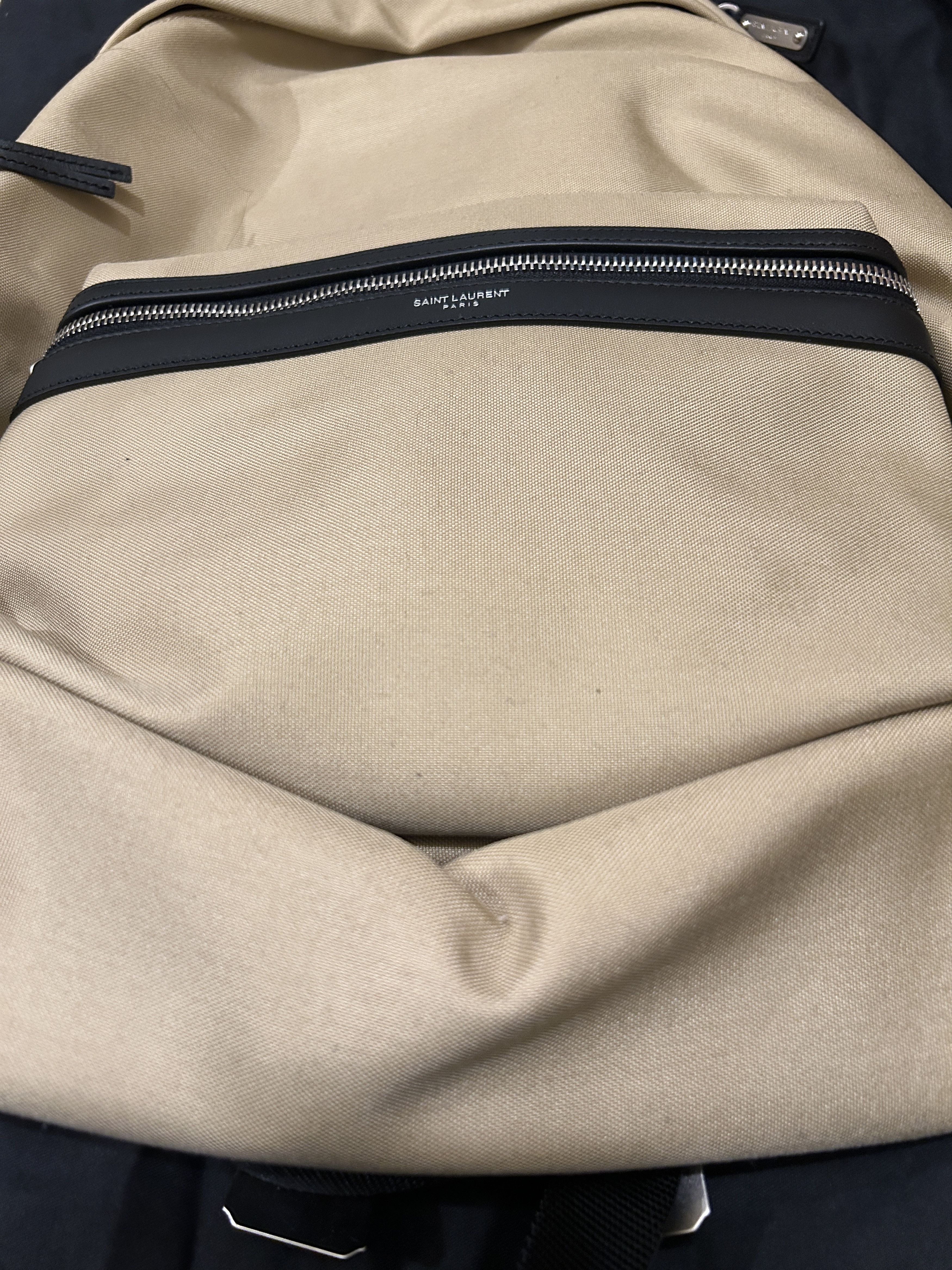 Yves Saint Laurent Saint laurent Paris small city backpack tan Size ONE SIZE - 5 Thumbnail