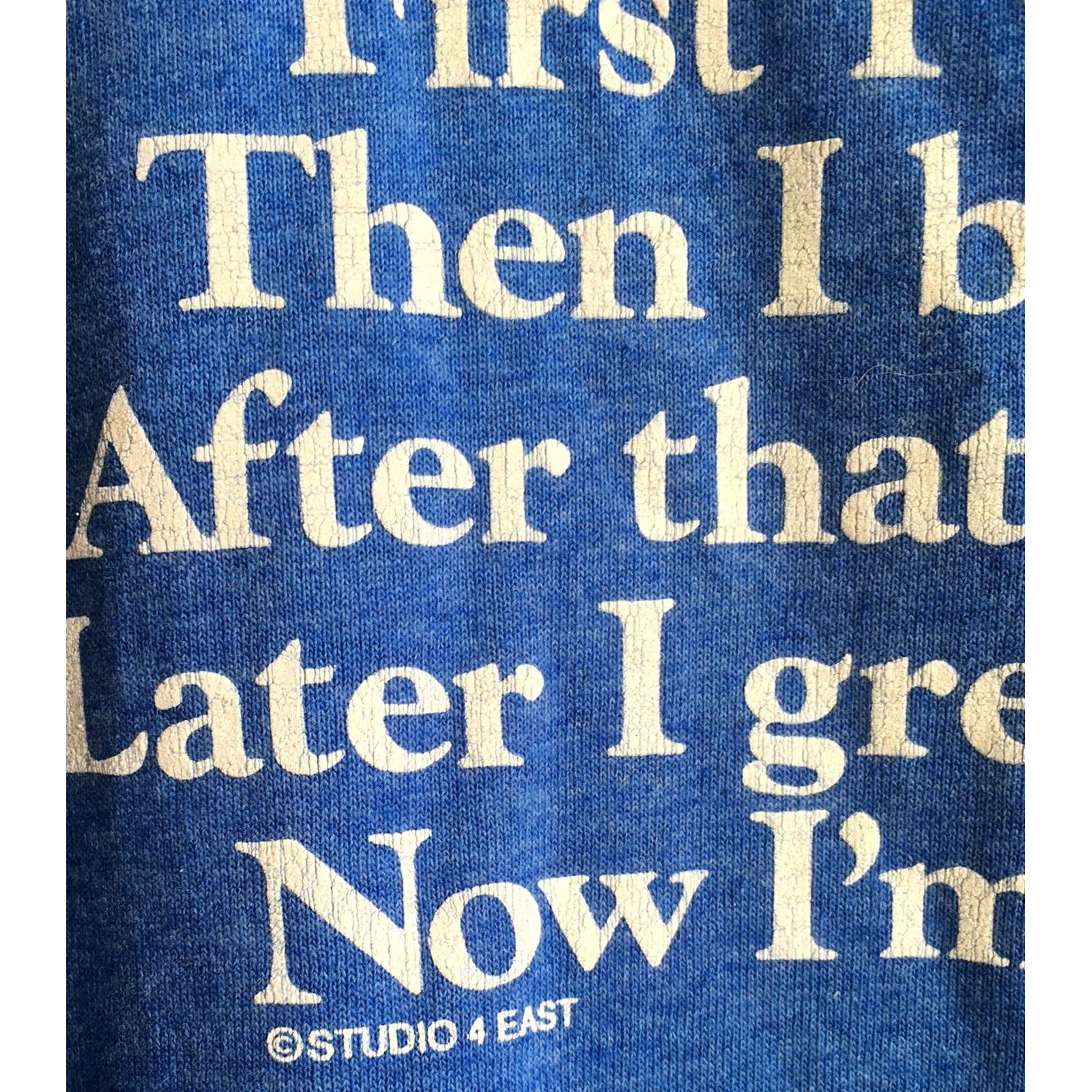 Vintage VINTAGE Old Fart T-Shirt Screen Stars c STUDIO 4 EAST XL Blue 1980s 50/50 Single Stitch Made In USA Mens Graphic Tee Size US XL / EU 56 / 4 - 7 Thumbnail