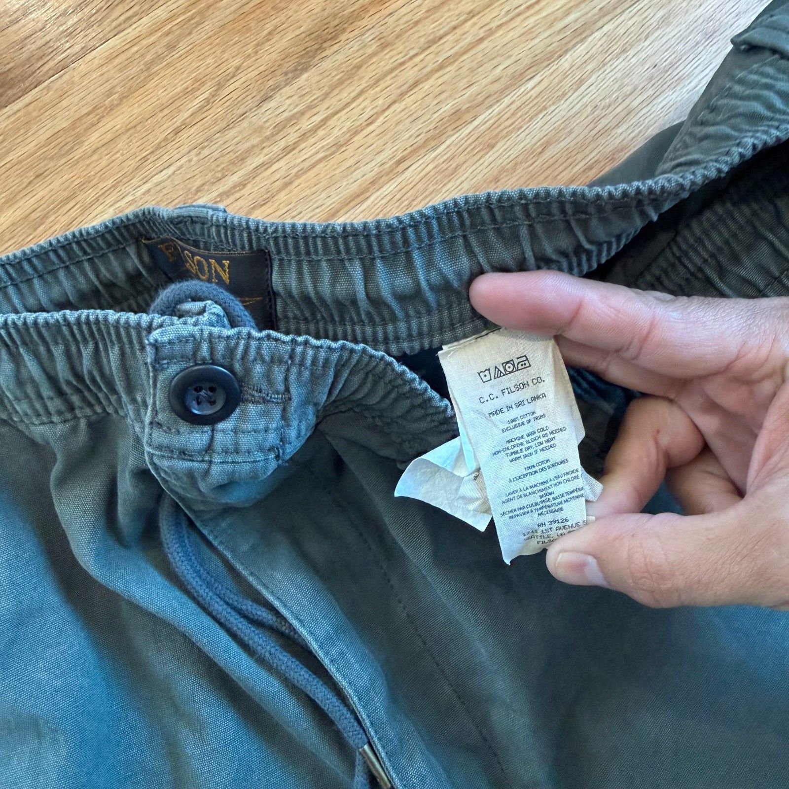 Filson Filson Oakville Canvas Drawstring Pants in Grey Oliv Size US 36 / EU 52 - 9 Thumbnail