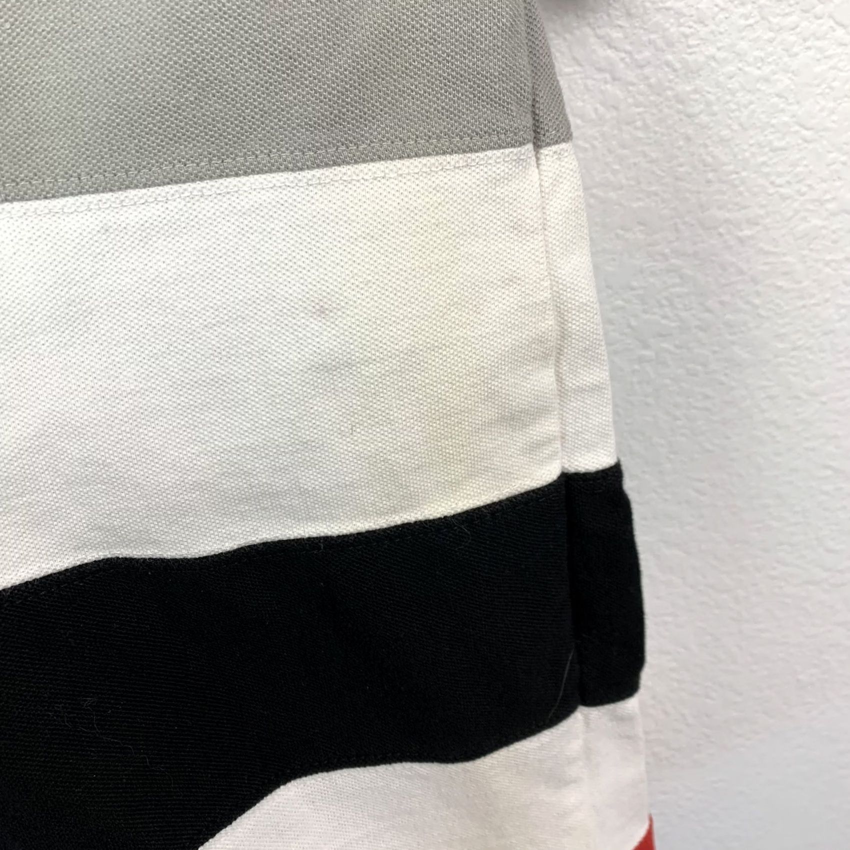 Southpole VINTAGE Southpole Polo Shirt Striped Short Sleeve Button M Black Red White Mens Polo Shirt, Casual, Cotton, 40 Chest, 29 Length, Breathable Size US M / EU 48-50 / 2 - 5 Thumbnail