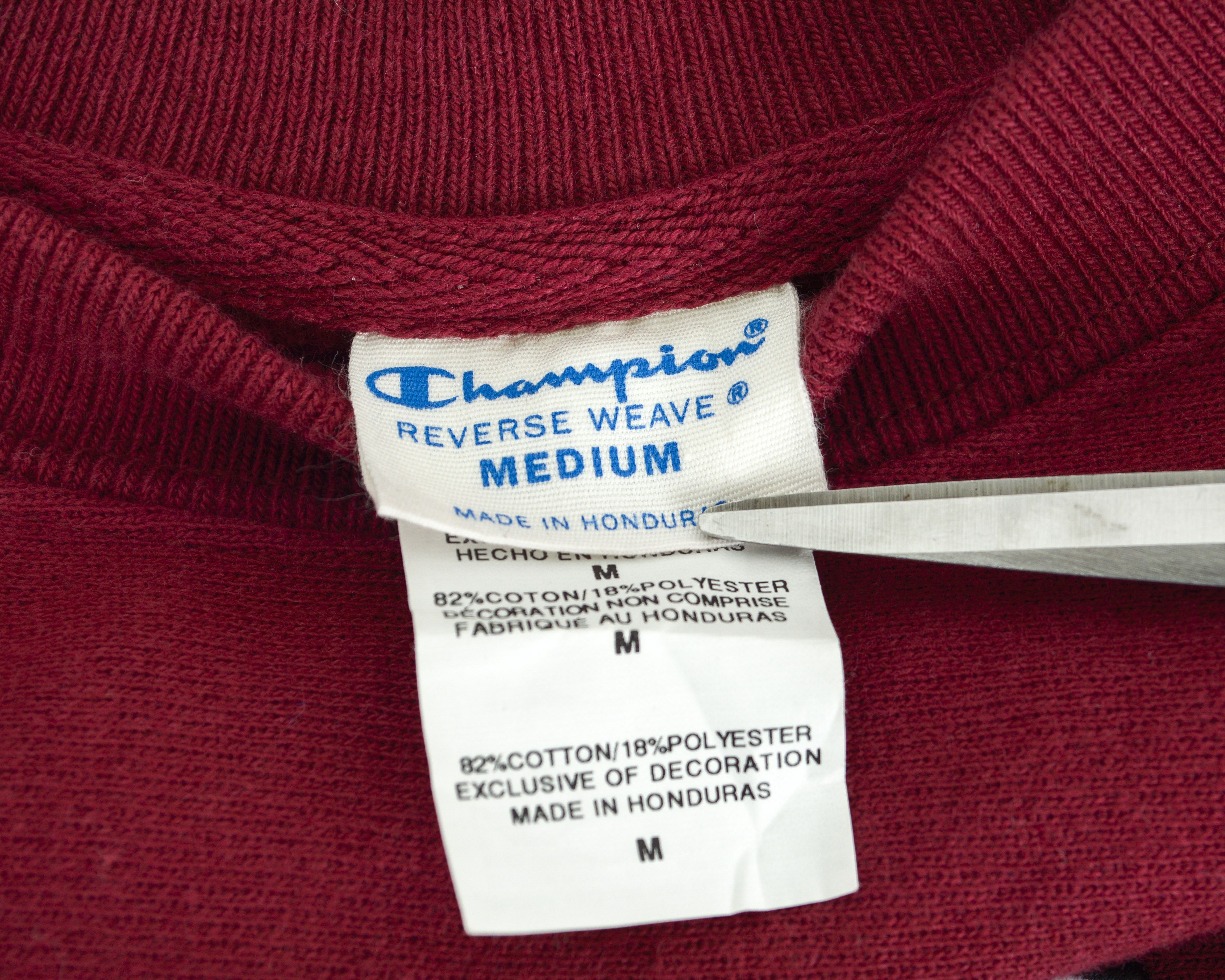 Champion × Vintage Jumper Sticker Man Reverse Weave Pullover Cotton Sweatshirt Size US M / EU 48-50 / 2 - 6 Thumbnail