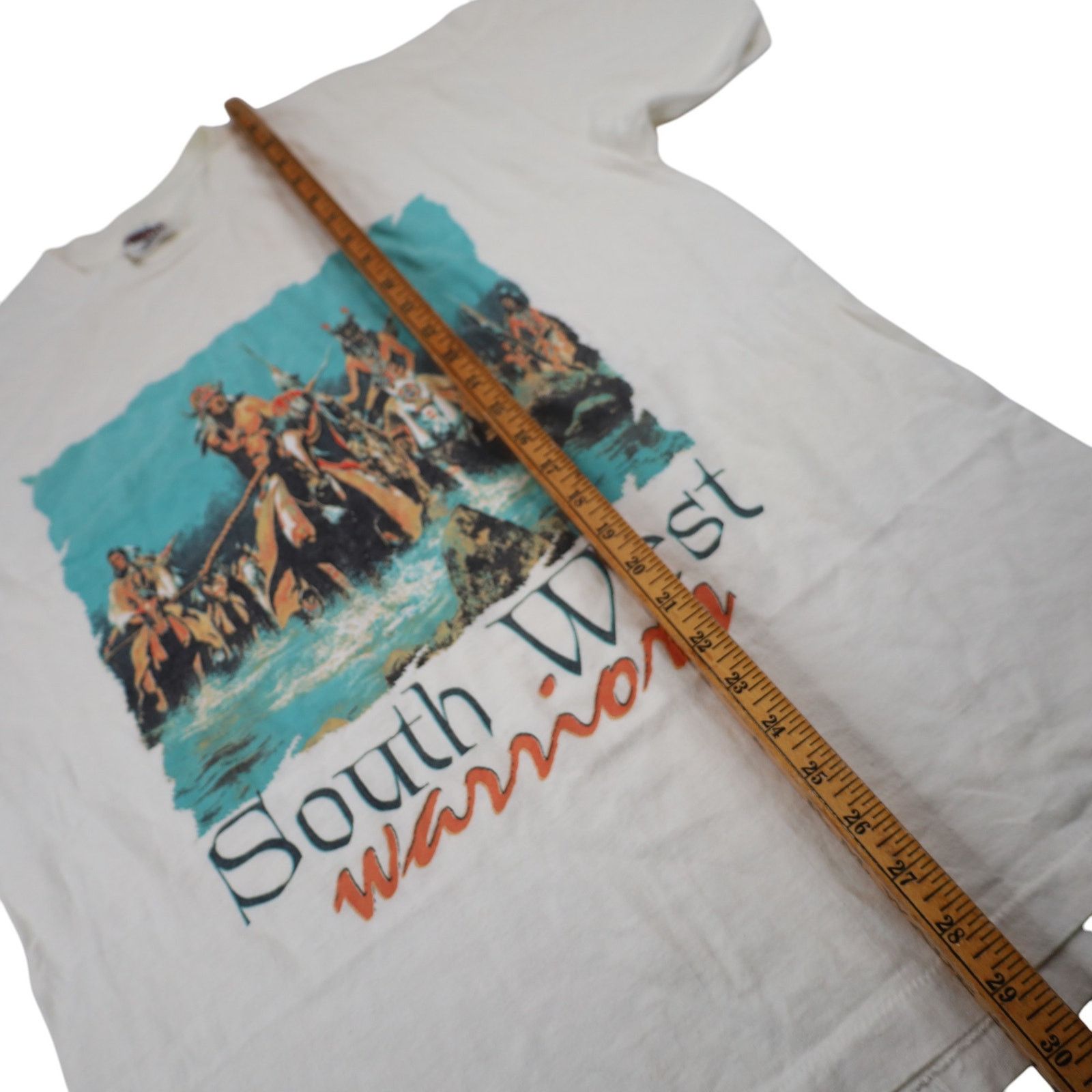 Vintage VTG South West Warriors Graphic Native American Art T Shirt Size US L / EU 52-54 / 3 - 8 Thumbnail