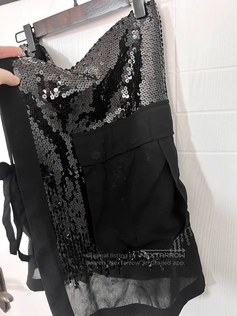 Comme des Garcons Comme Des Garcons Heavyweight sequin half skirt Size 22" - 4 Thumbnail
