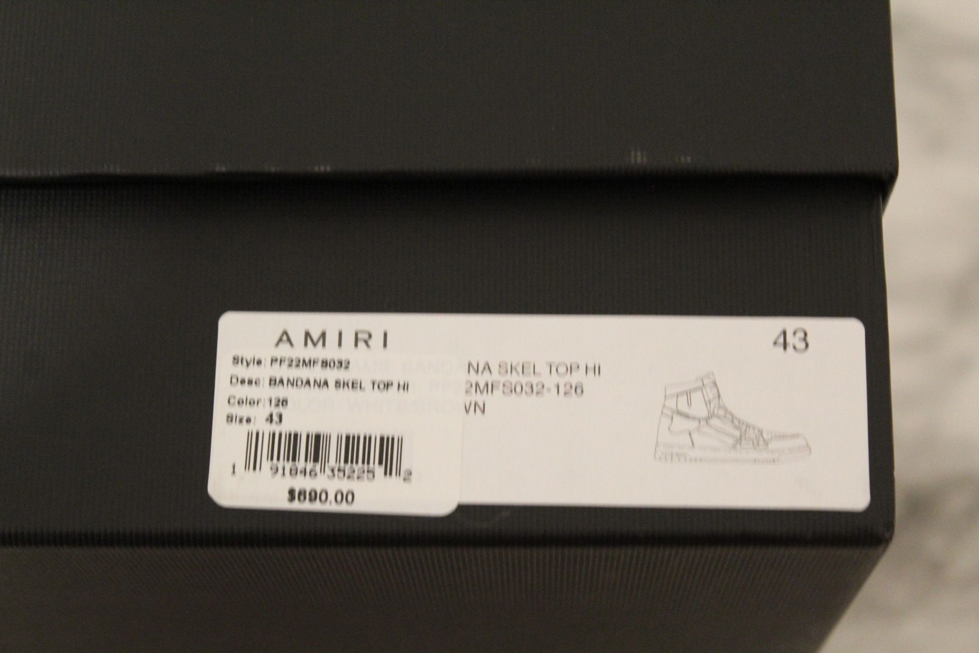 Amiri Amiri Skeleton High Size US 10 / EU 43 - 14 Thumbnail