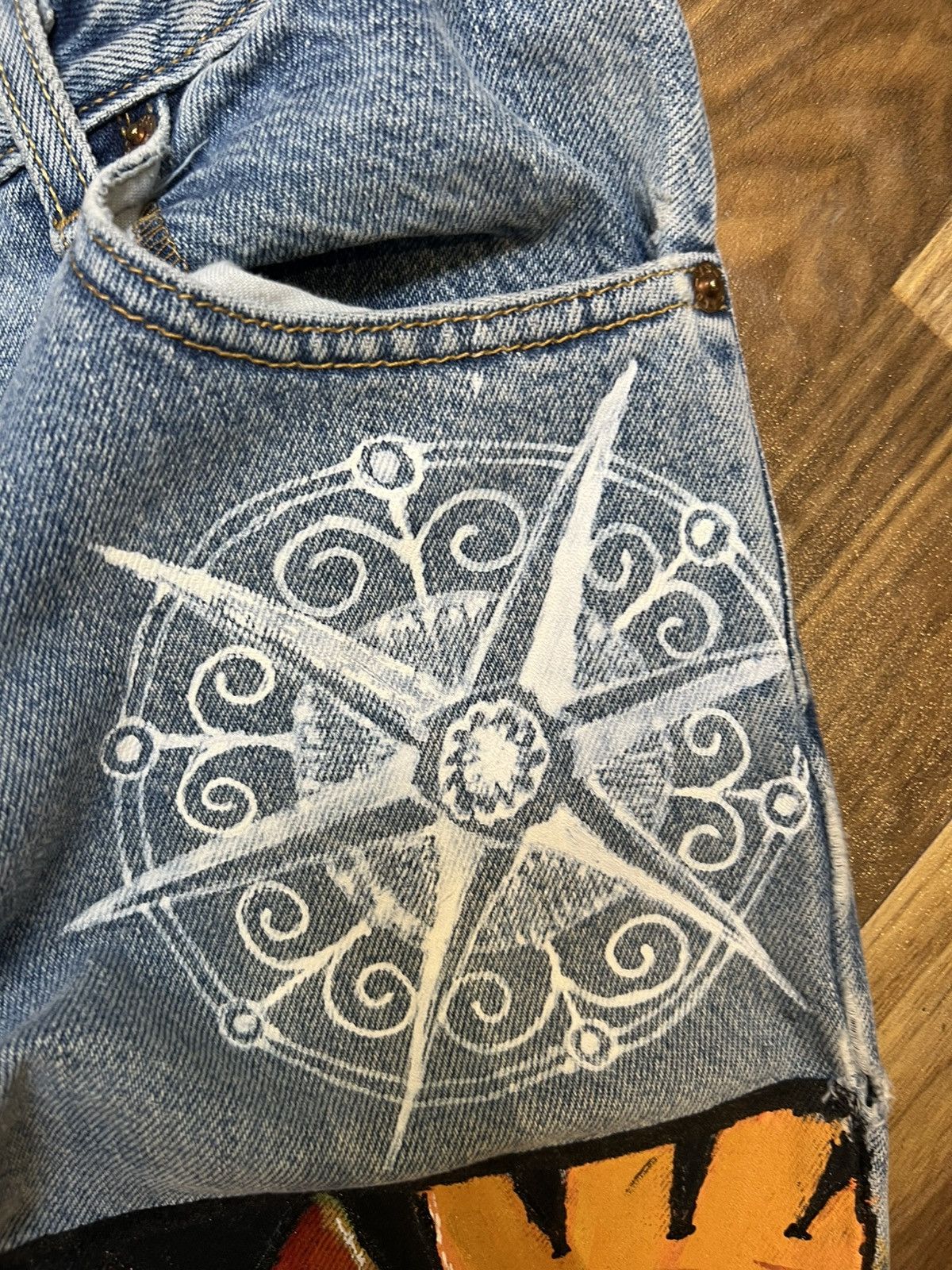 Levi's Crazy vintage levis 550 hand made pain naruto Size US 29 - 6 Thumbnail