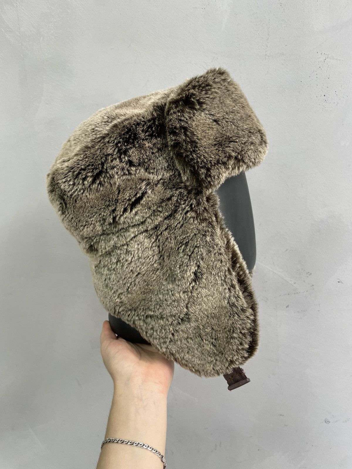 Hysteric Glamour Rare y2k fir fuzzy hysteric glamour hat cap Ushanka Size ONE SIZE - 3 Thumbnail