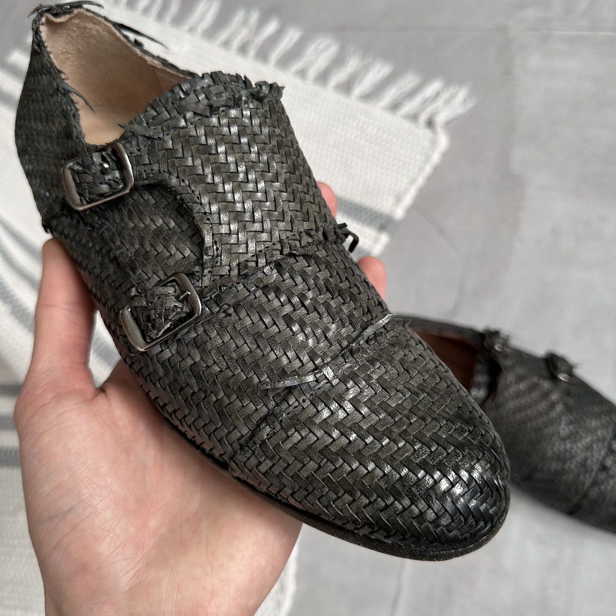 Dirk Bikkembergs Archive If Six Was Nine LGB Wicker Boots As 98 Guidi Vibe Size US 7 / IT 37 - 12 Thumbnail