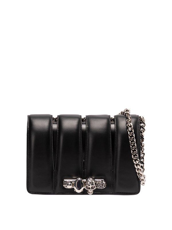 Alexander McQueen o1w1db10925 Size: OS/The Slash in Black Size ONE SIZE - 1 Thumbnail