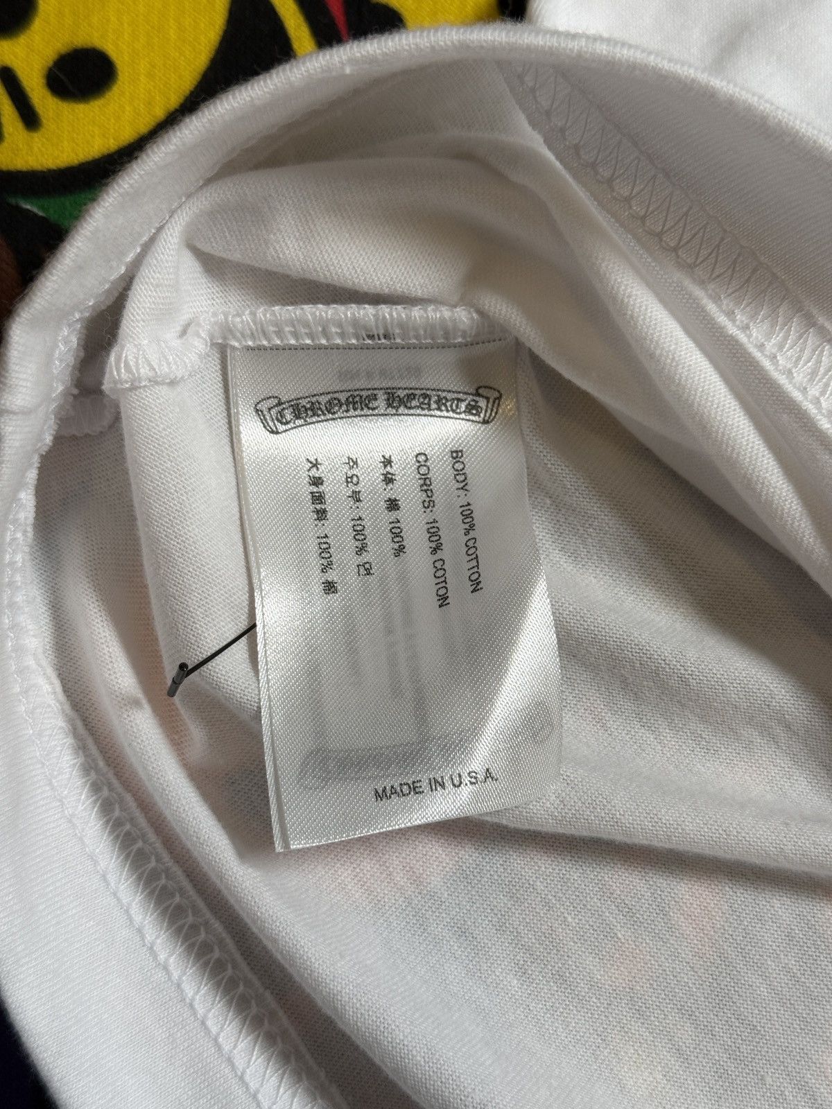 Chrome Hearts Chrome Hearts White Script Logo Long Sleeve Tee Size US XXL / EU 58 / 5 - 8 Thumbnail