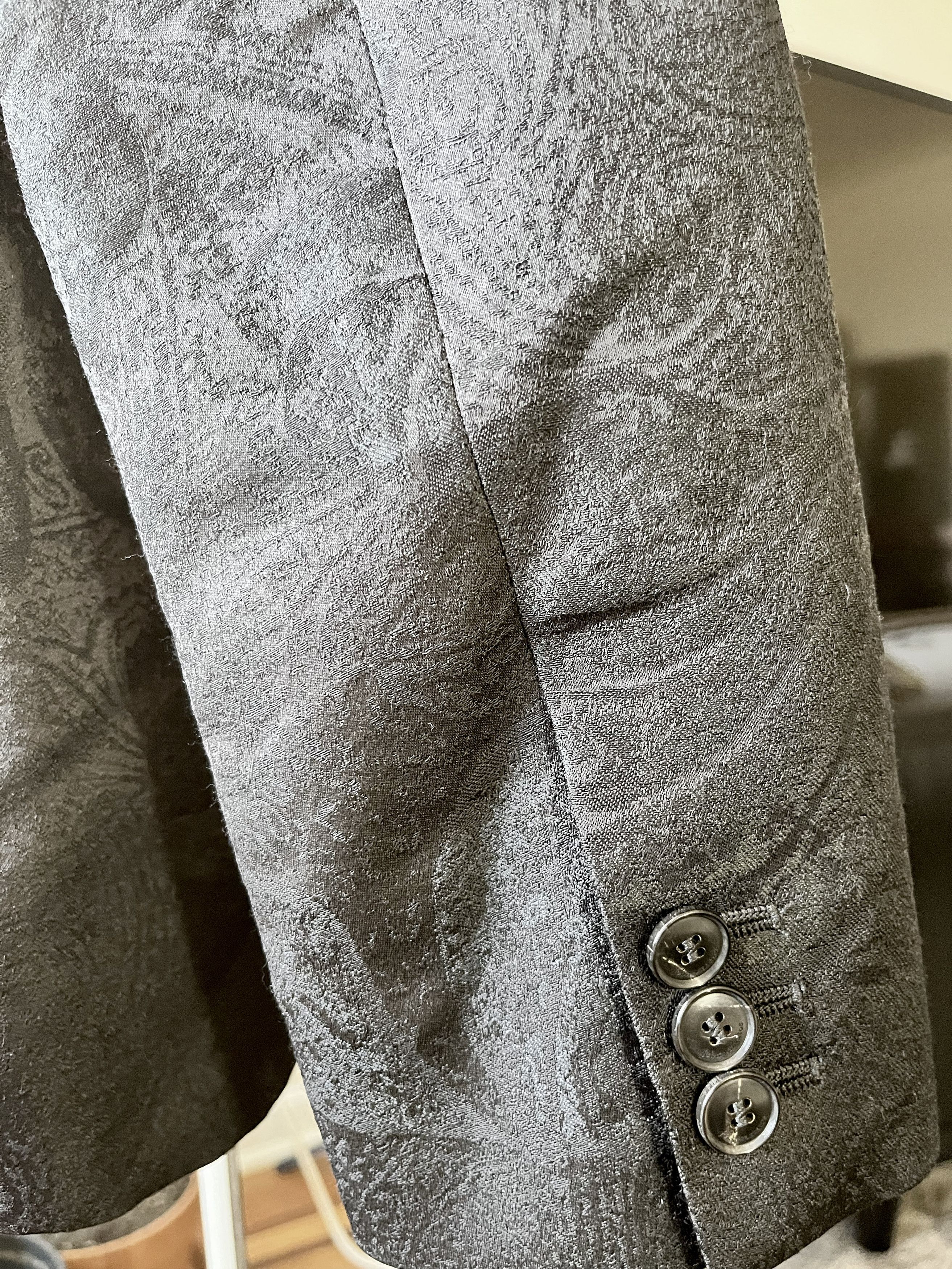 John Varvatos Jacket with Tonal Floral Jacquard Size 48R - 7 Thumbnail
