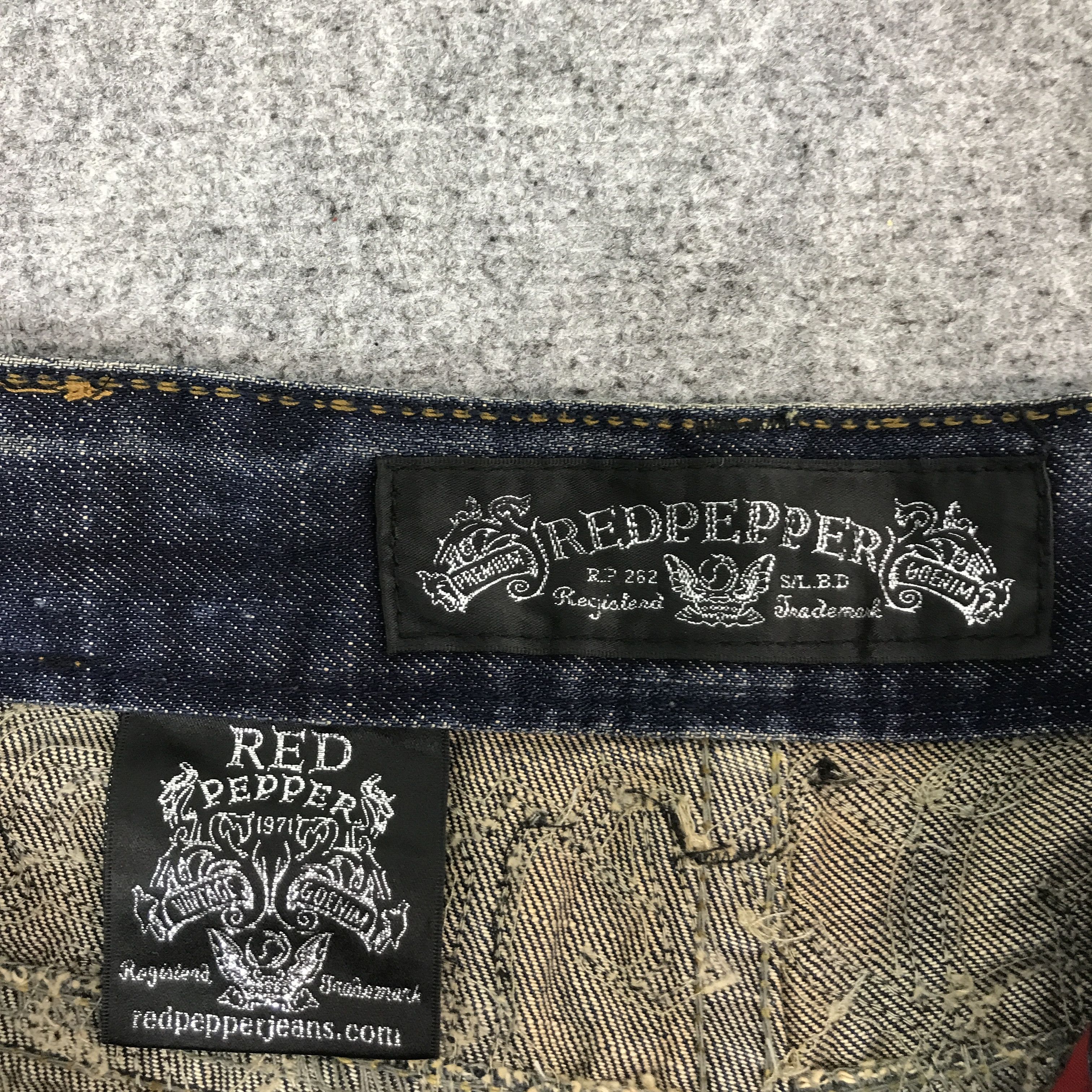 Japanese Brand JAPAN DESIGN RED PEPPER DENIM JEANS PANTS Size US 30 / EU 46 - 14 Thumbnail