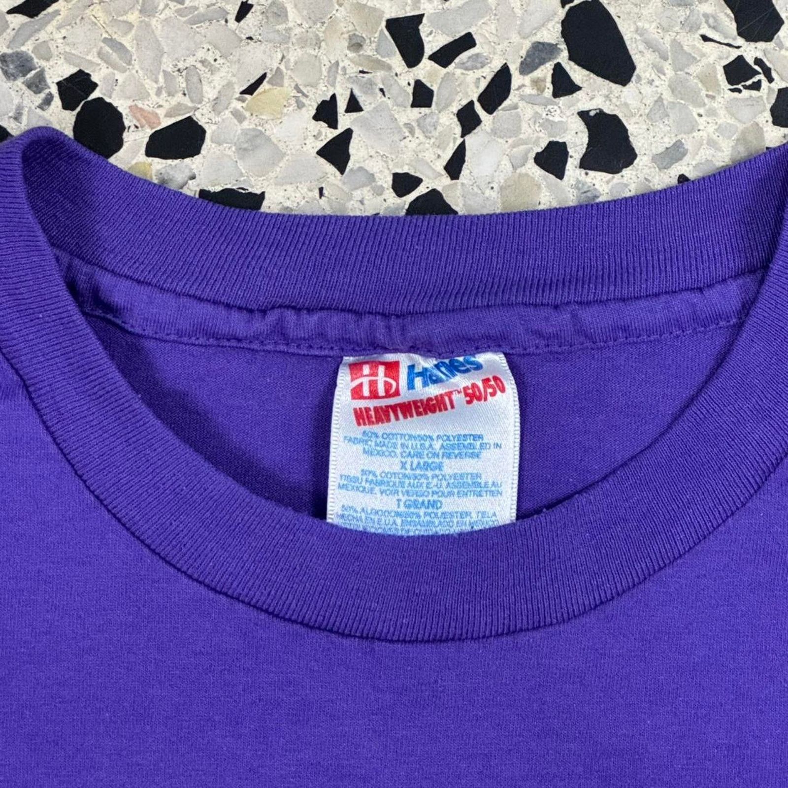 Hanes × Vintage VINTAGE 90S SINGLE STITCH KRAMER LEVIN LAW FIRM RUNNING TEE: Size US XL / EU 56 / 4 - 2 Thumbnail
