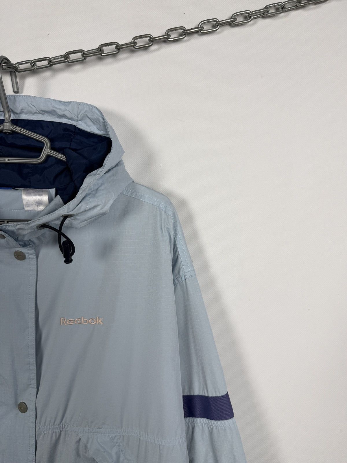 Reebok Women’s Vintage 90s Reebok Nylon Jacket Windbreaker Size L Size L / US 10 / IT 46 - 2 Thumbnail
