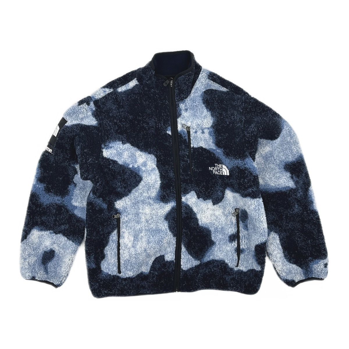 Supreme × The North Face Supreme x The North Face Bleached Denim Print Fleece Jacket Size US M / EU 48-50 / 2 - 1 Thumbnail