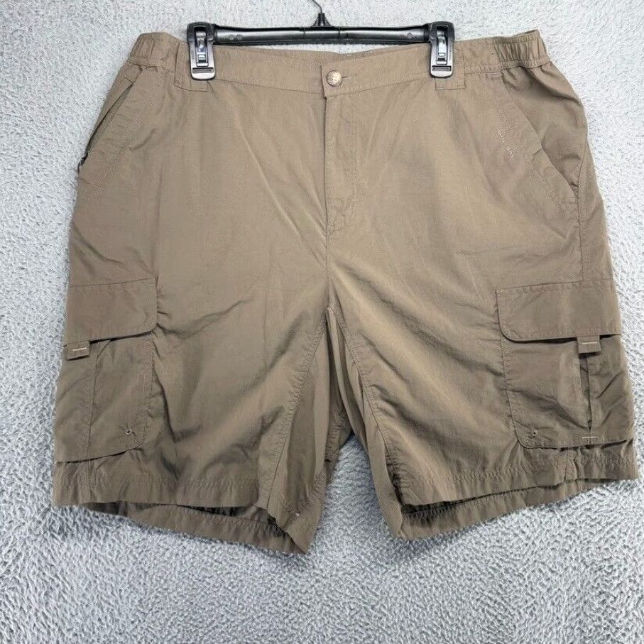 Vintage Brown Titanium Packable Performance Cargo Hiking 10 Inch Men s XL Shorts from Columbia Grailed