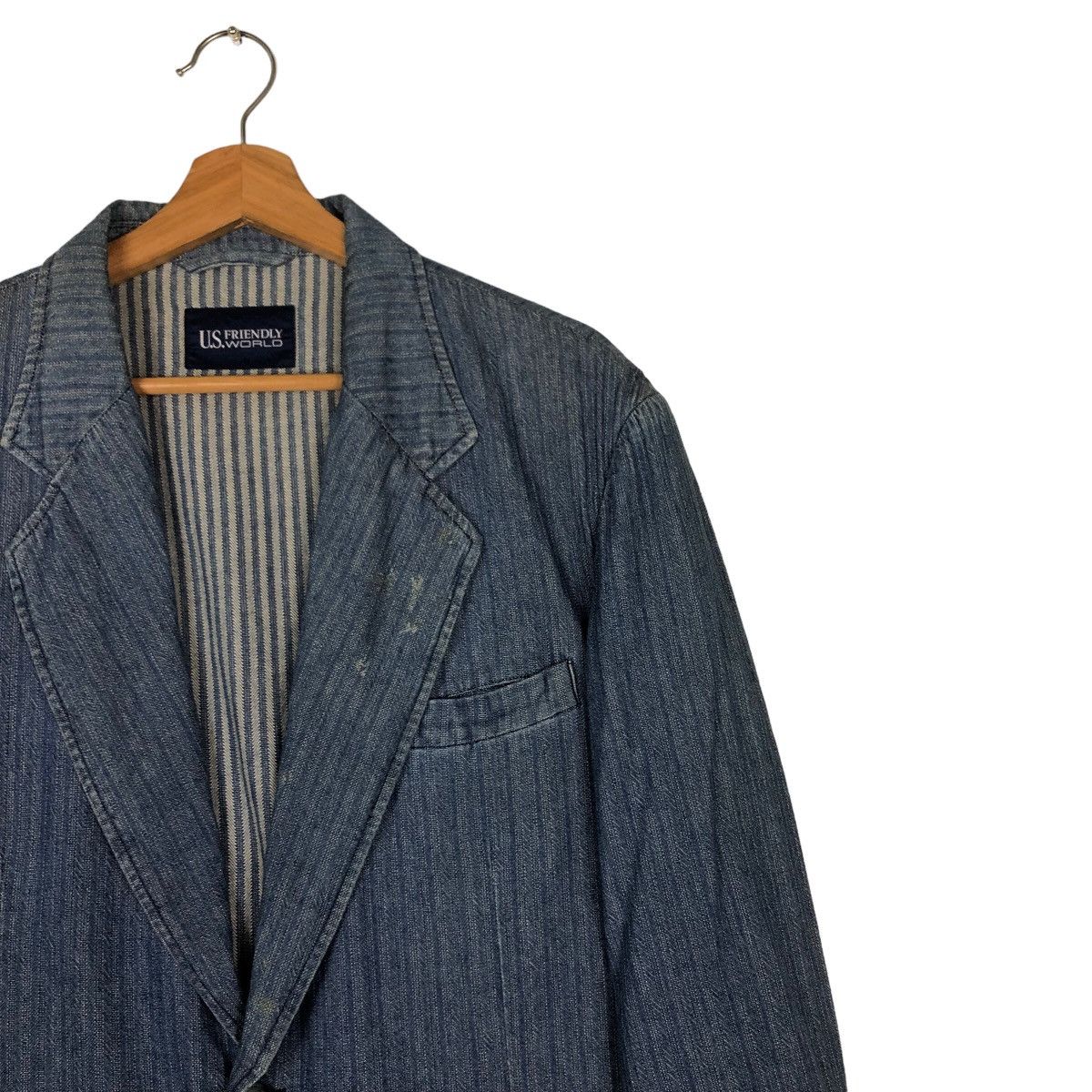Japanese Brand 🔥Vintage Denim Jacket US World Inspire Kapital Japan Size US M / EU 48-50 / 2 - 6 Thumbnail