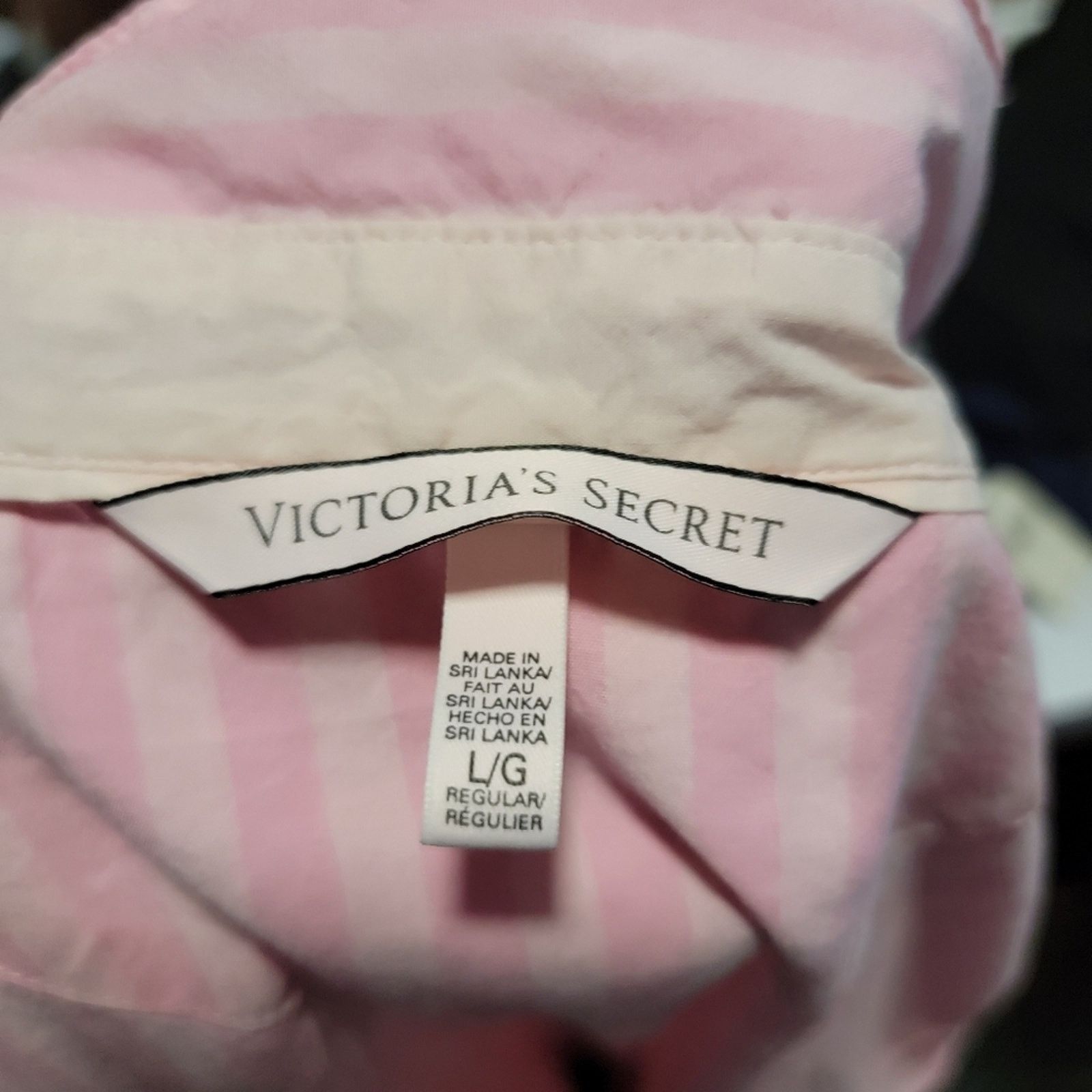 Victoria's Secret Victoria's Secret Pajama Striped Button Down Sleep Shirt Size ONE SIZE - 4 Thumbnail