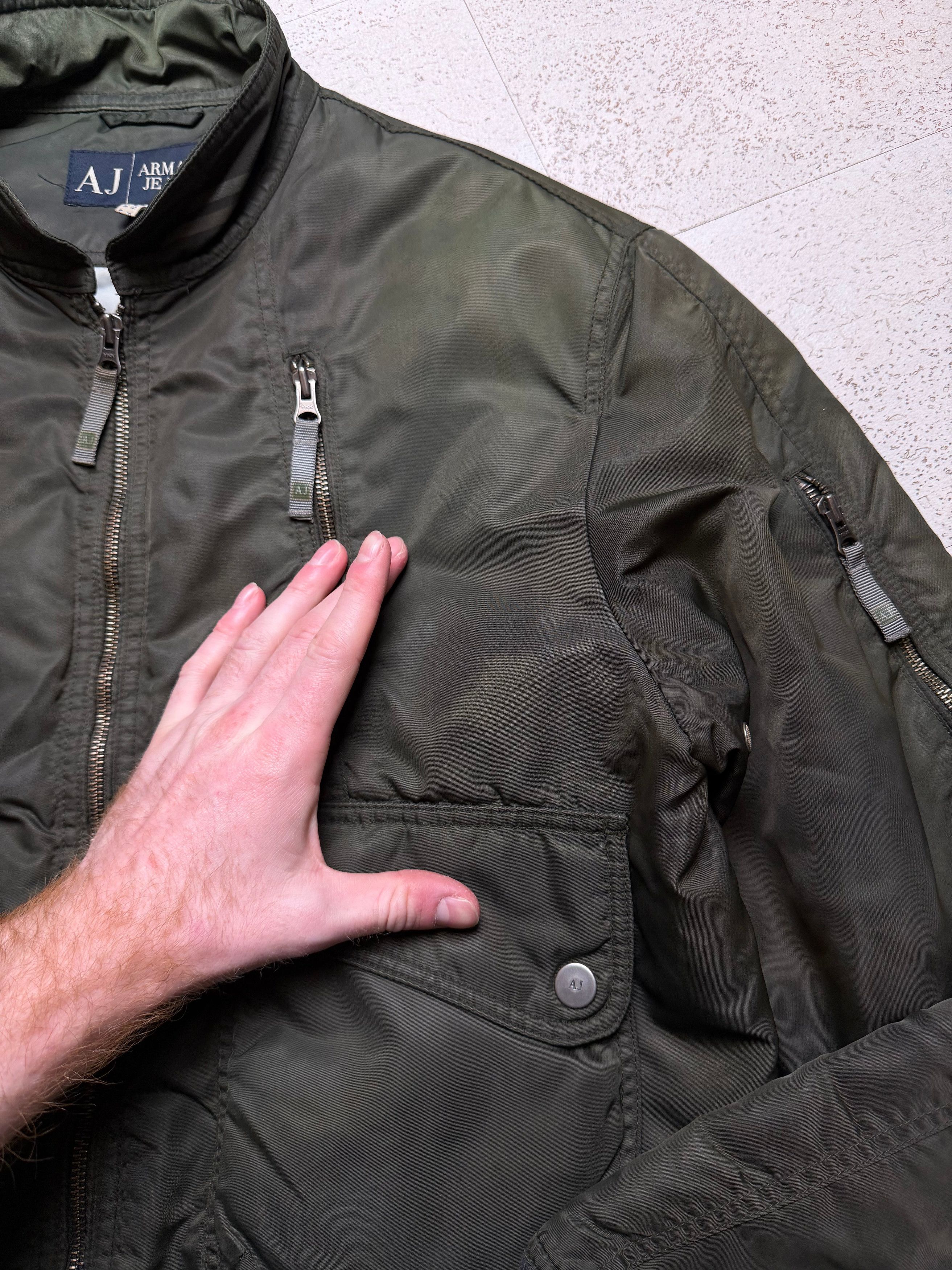 Armani Armani Jeans Bomber Jacket (L) Size US L / EU 52-54 / 3 - 4 Thumbnail
