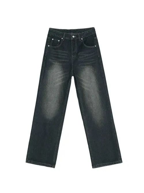 VIBE Blue Washed Wide Leg Denim Jeans Size US 30 / EU 46 - 5 Thumbnail