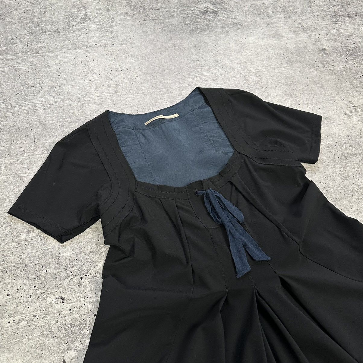 Japanese Brand × Marithe + Francois Girbaud × Vintage Marithe Francois Girbaud Dress Black Blue Women’s Size US 5 Size M / US 6-8 / IT 42-44 - 2 Thumbnail
