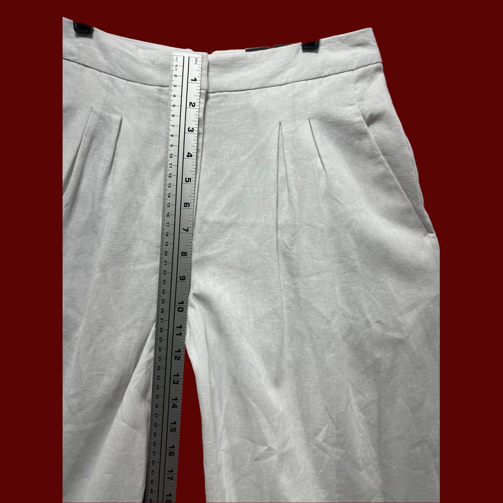 Worthington Worthington - Women's Mid-Rise Tall Cropped Pants - White - Size 26" / US 2 / IT 38 - 8 Thumbnail