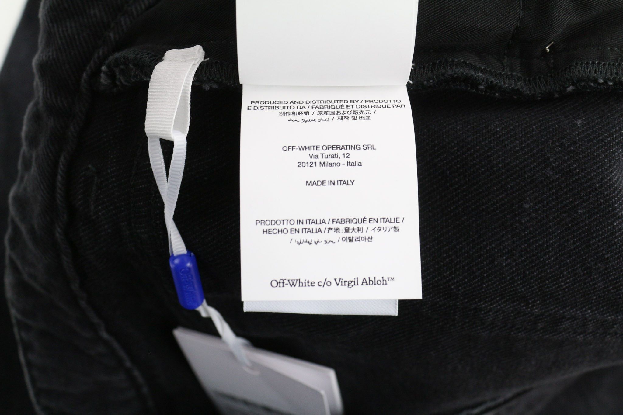 Off-White W28 Slim Flared Cotton Vintage Black 80244 Size 28" / US 6 / IT 42 - 9 Thumbnail