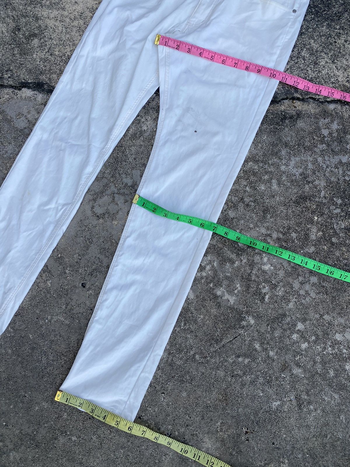 If Six Was Nine × Vintage × semanticdesign Semantic Design White Denim Pants Size US 31 - 11 Thumbnail