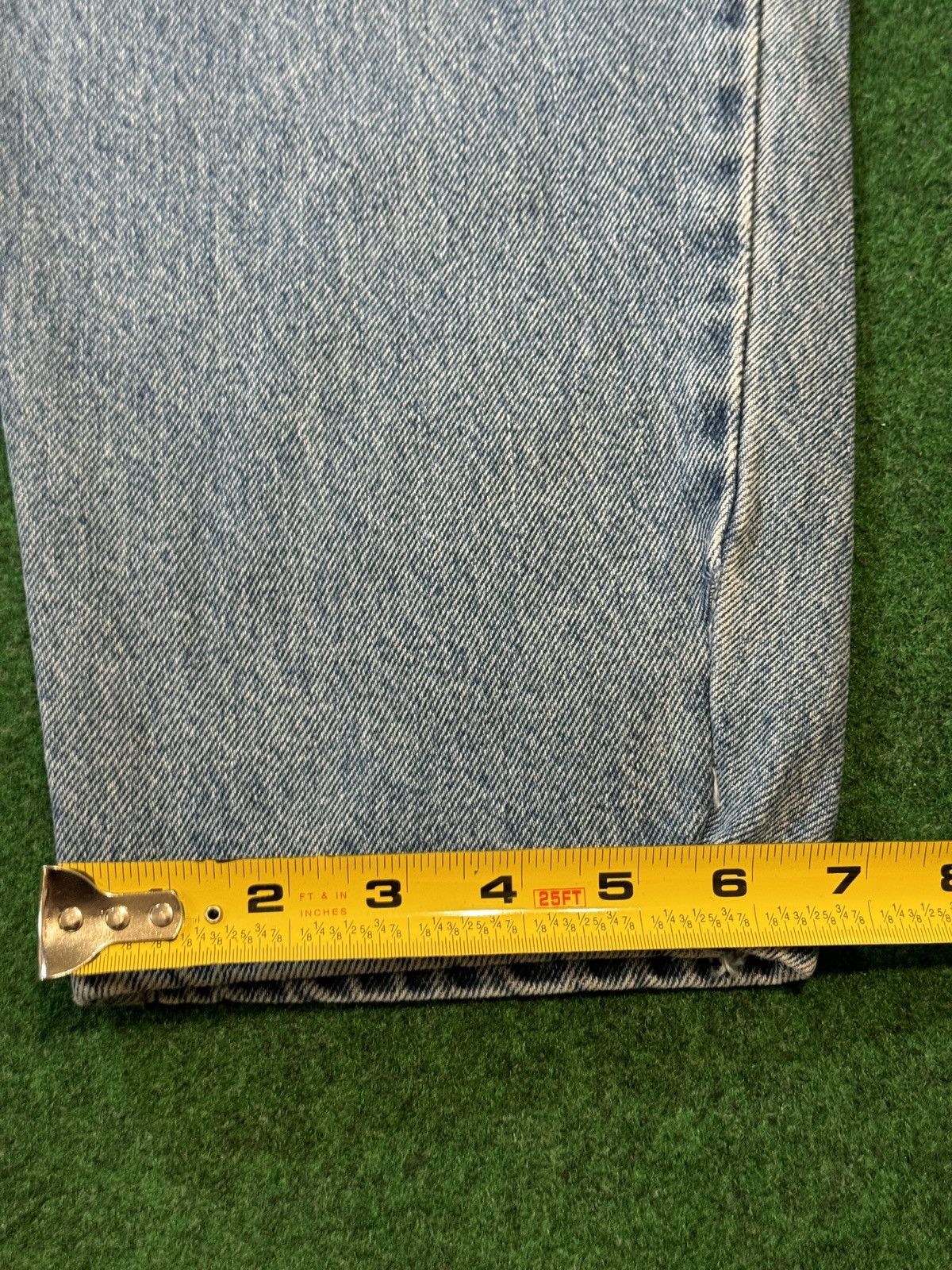 Levi's × Levi's Vintage Clothing × Vintage Vintage 90s Levi’s 550 Relaxed Taper 42x34 Light Wash Jeans Size 42" / US 20 - 8 Thumbnail